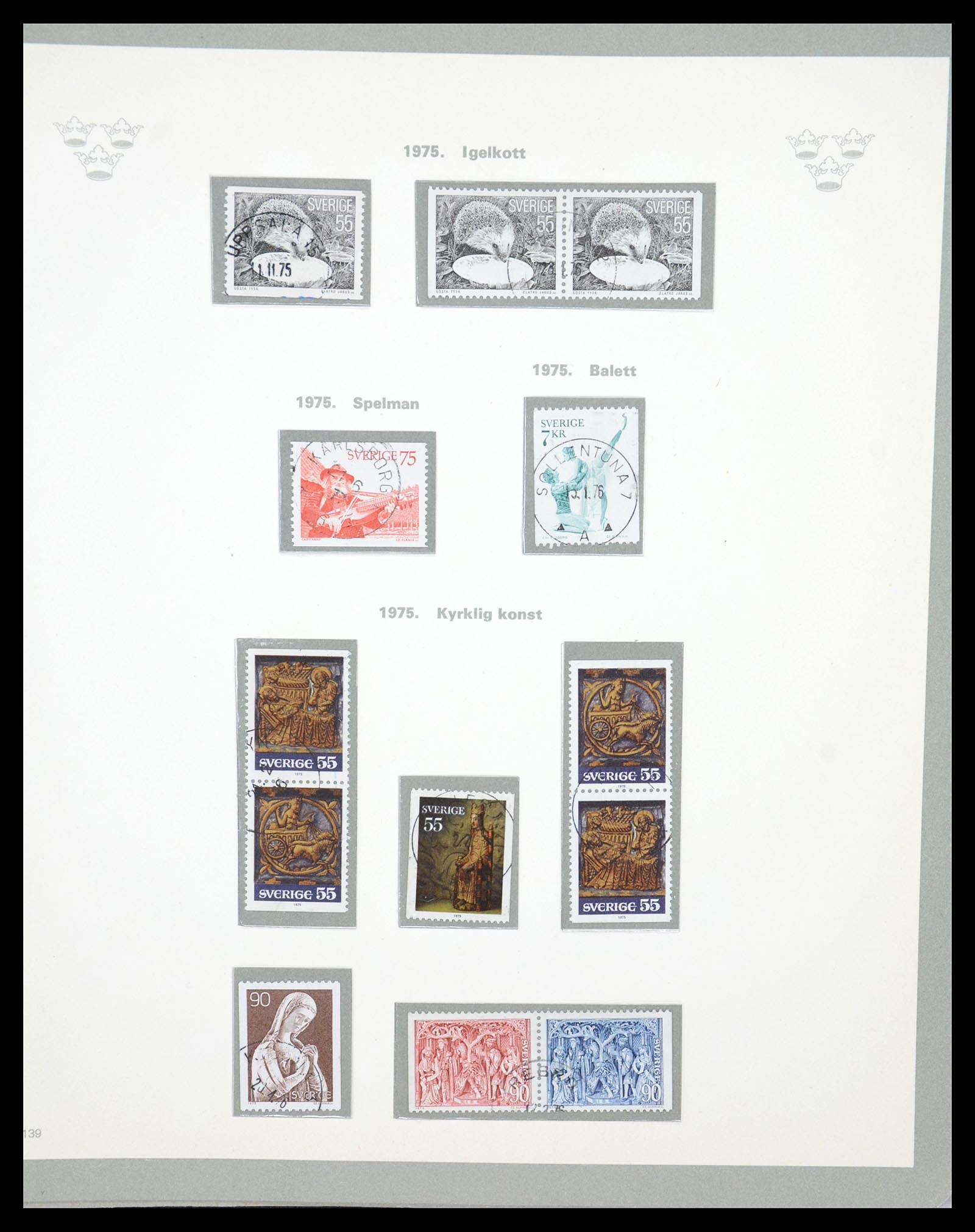 36579 111 - Stamp collection 36579 Zweden complete verzameling 1855-1975.