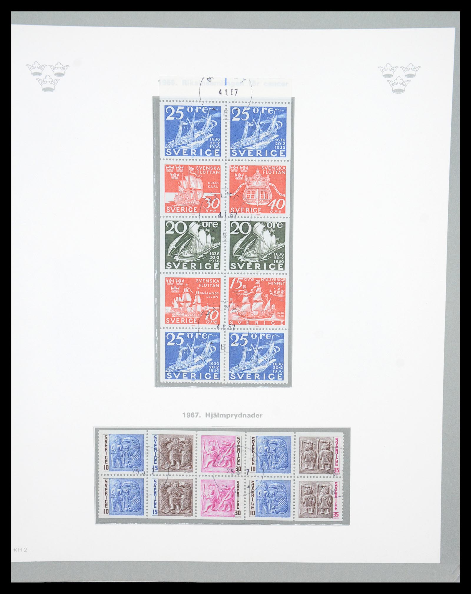 36579 114 - Stamp collection 36579 Zweden complete verzameling 1855-1975.