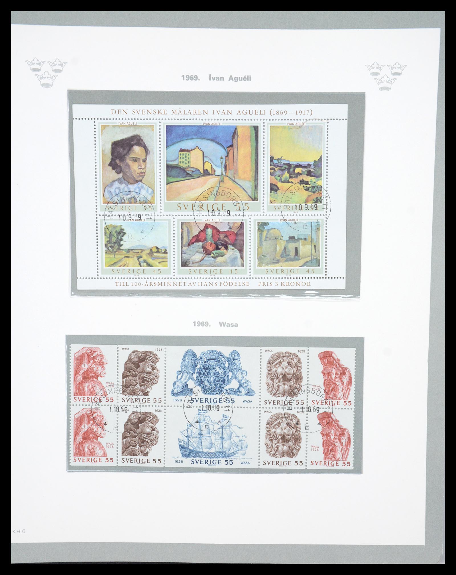 36579 118 - Stamp collection 36579 Zweden complete verzameling 1855-1975.