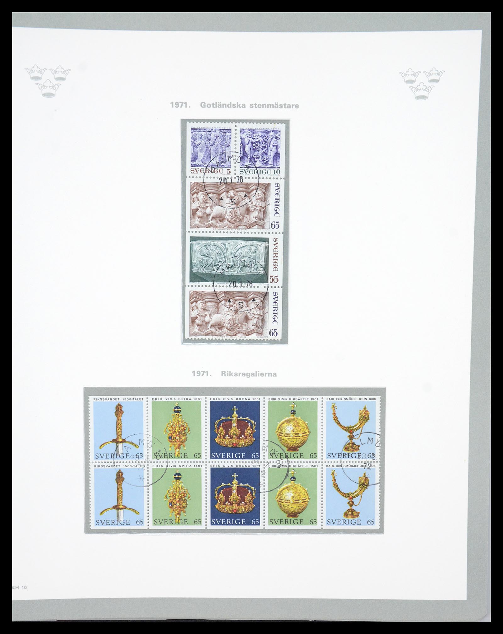 36579 122 - Stamp collection 36579 Zweden complete verzameling 1855-1975.