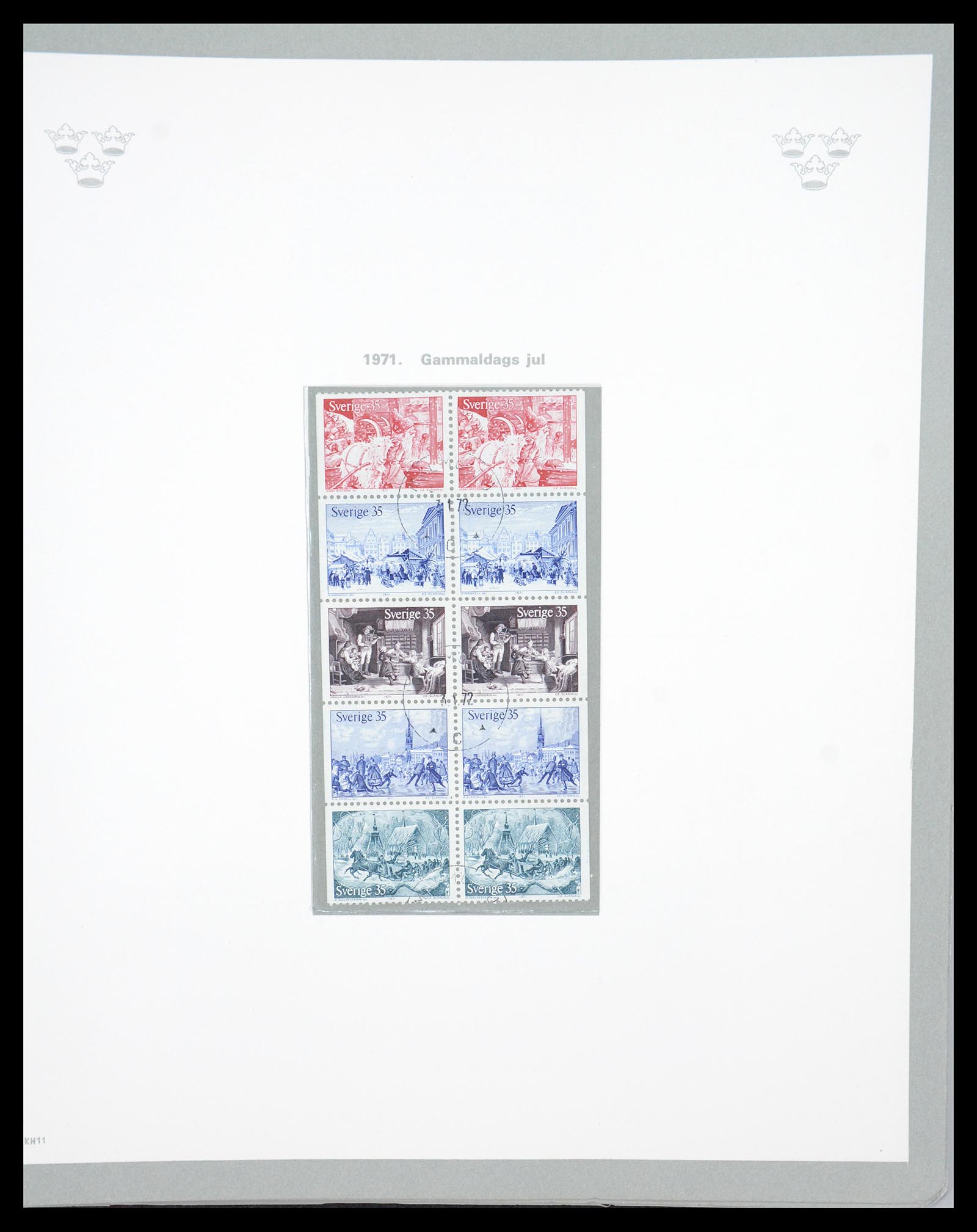 36579 123 - Stamp collection 36579 Zweden complete verzameling 1855-1975.