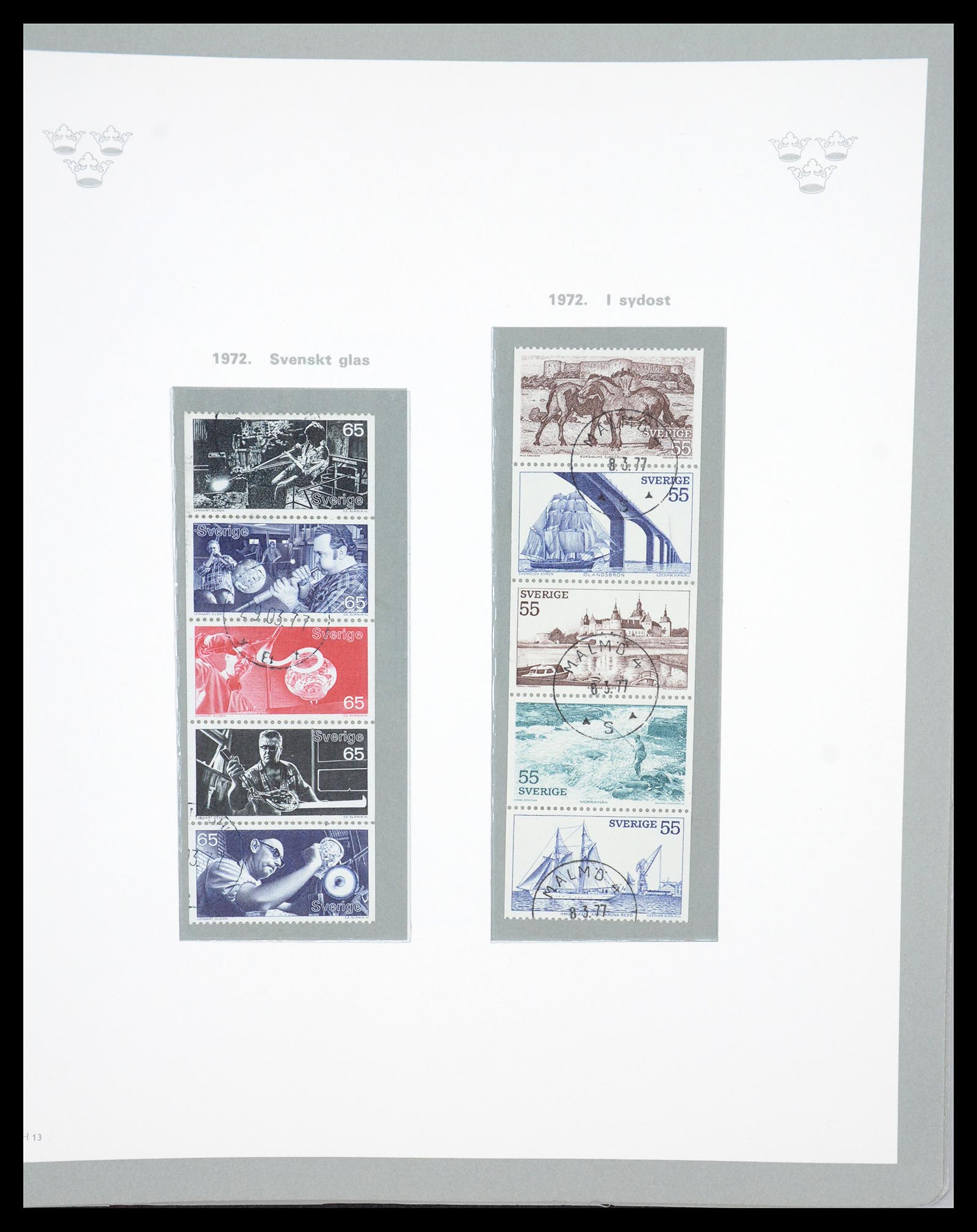 36579 125 - Stamp collection 36579 Zweden complete verzameling 1855-1975.