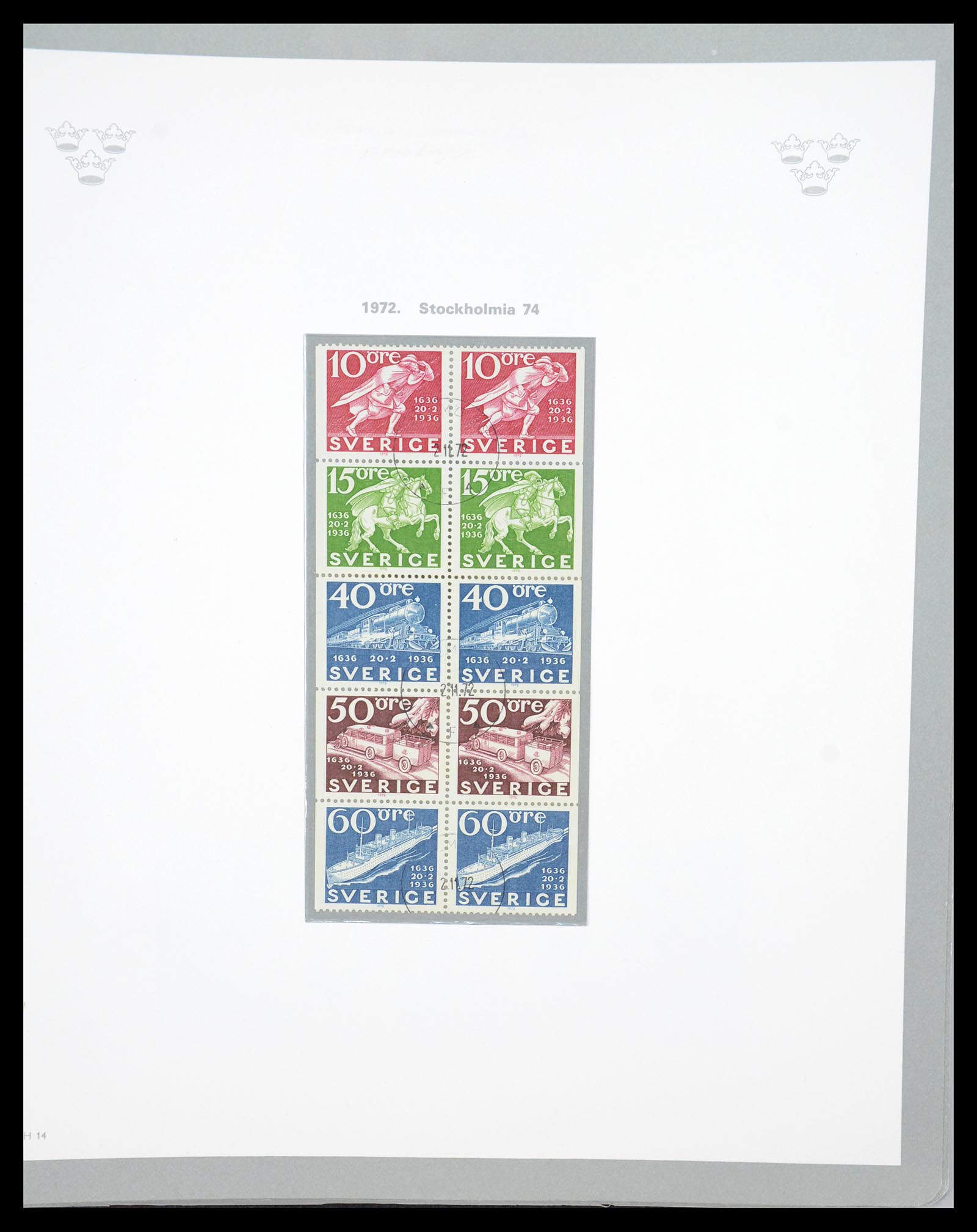 36579 126 - Stamp collection 36579 Zweden complete verzameling 1855-1975.