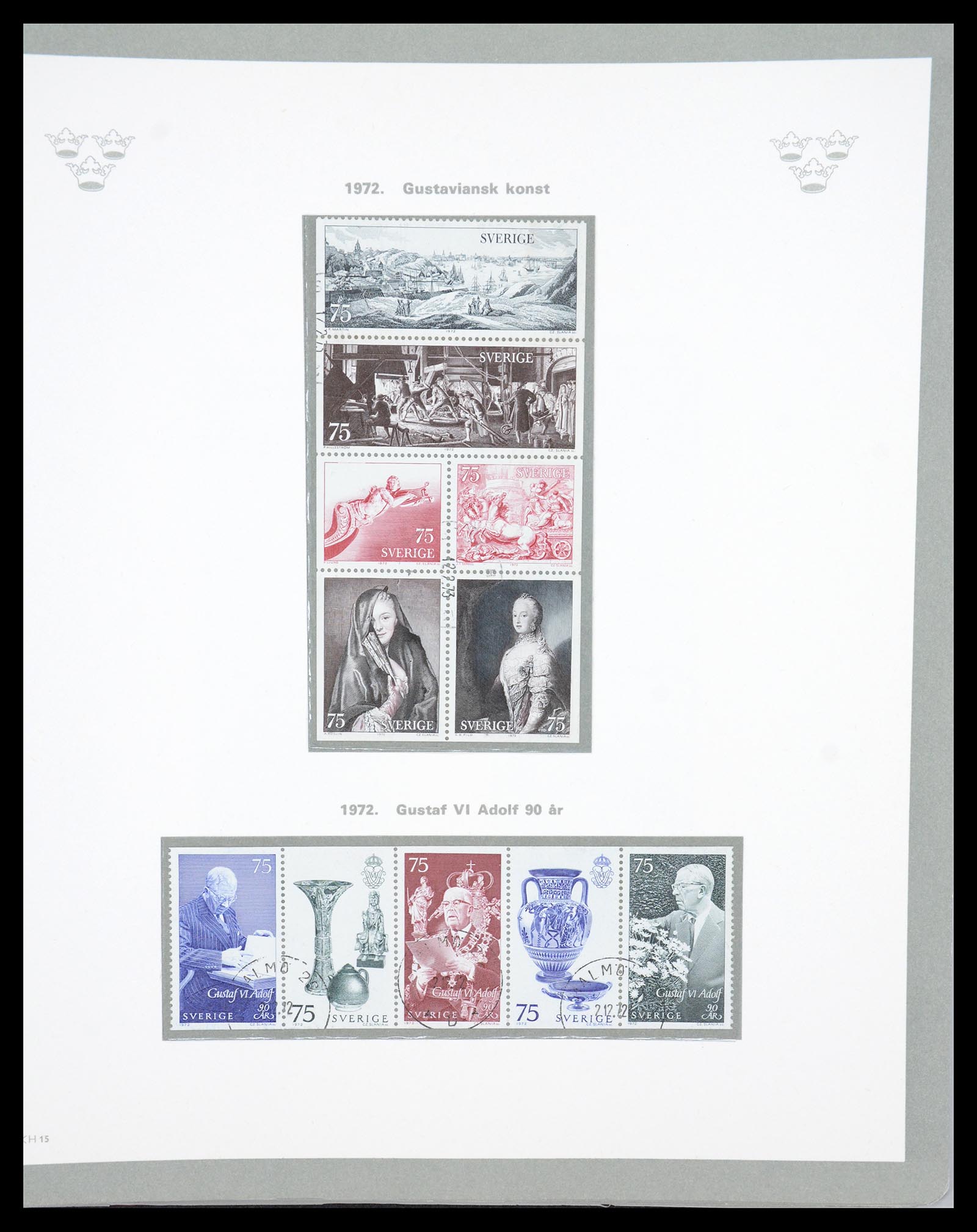 36579 127 - Postzegelverzameling 36579 Sweden complete collection 1855-1975.