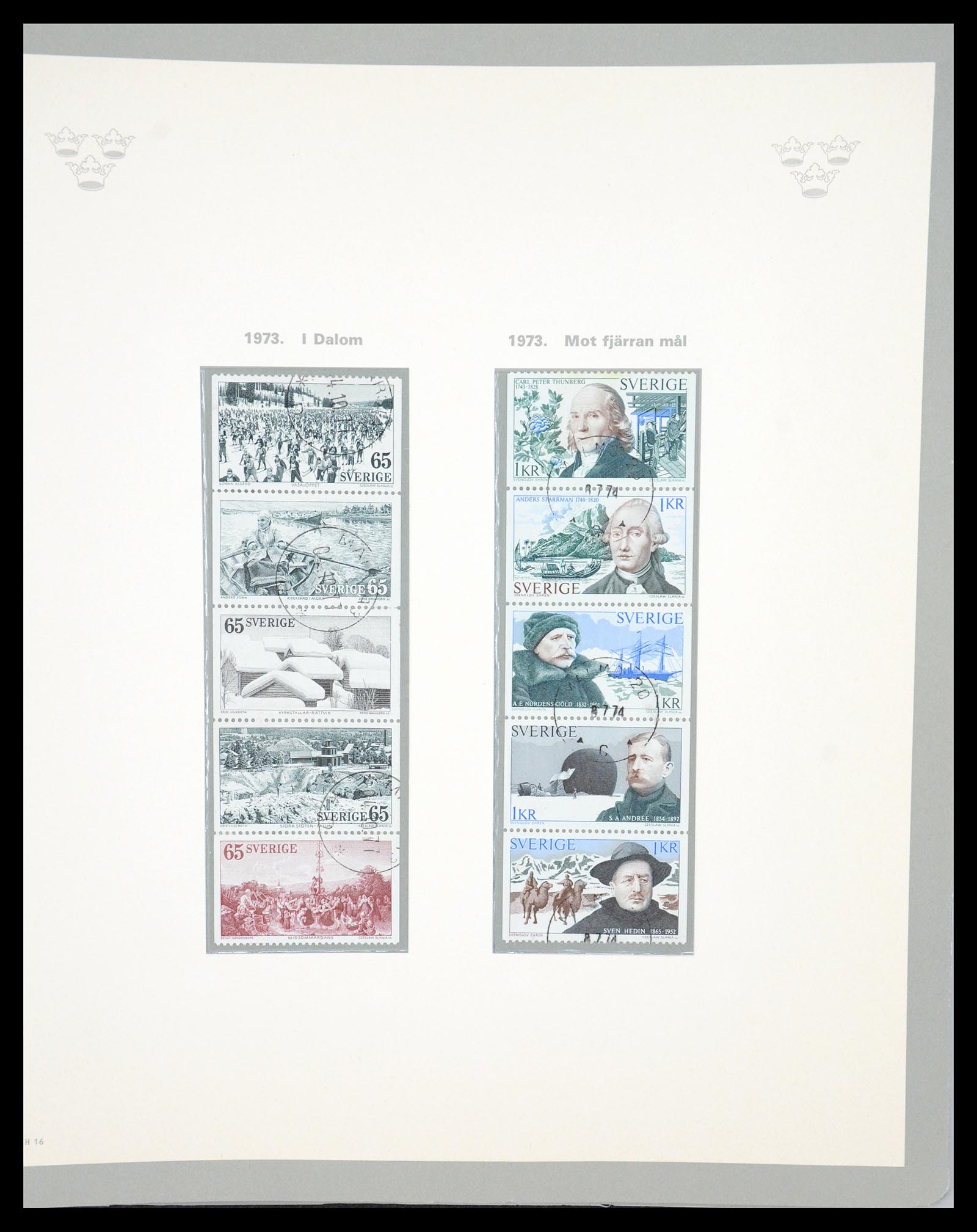 36579 128 - Stamp collection 36579 Zweden complete verzameling 1855-1975.