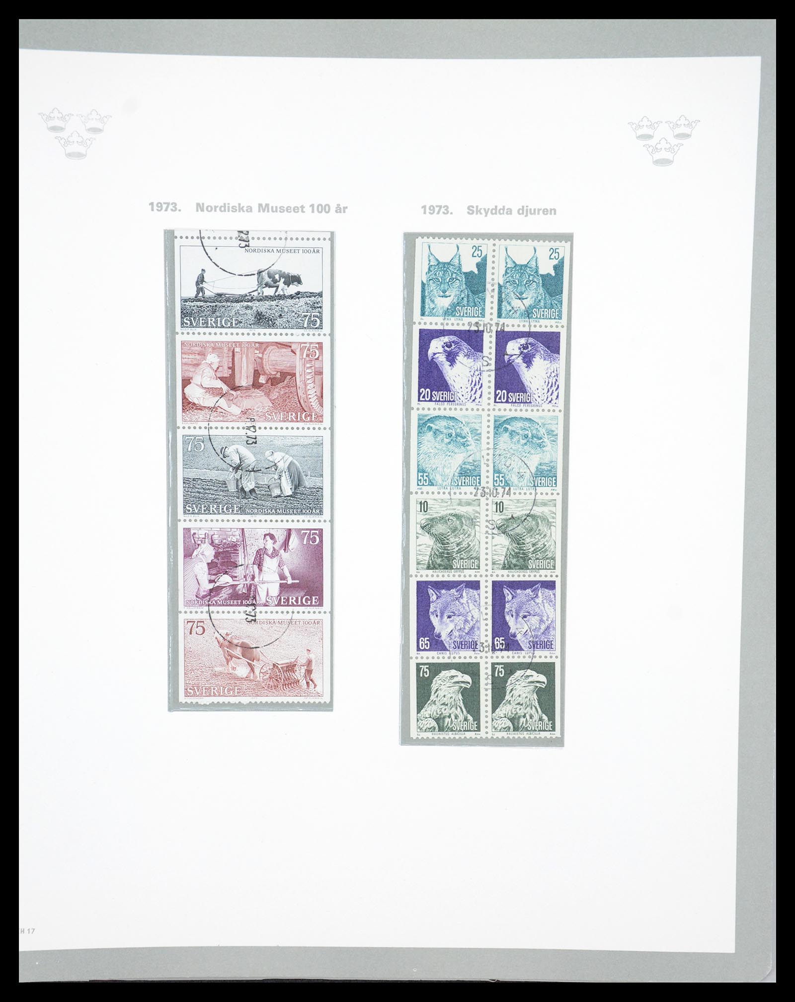 36579 129 - Stamp collection 36579 Zweden complete verzameling 1855-1975.