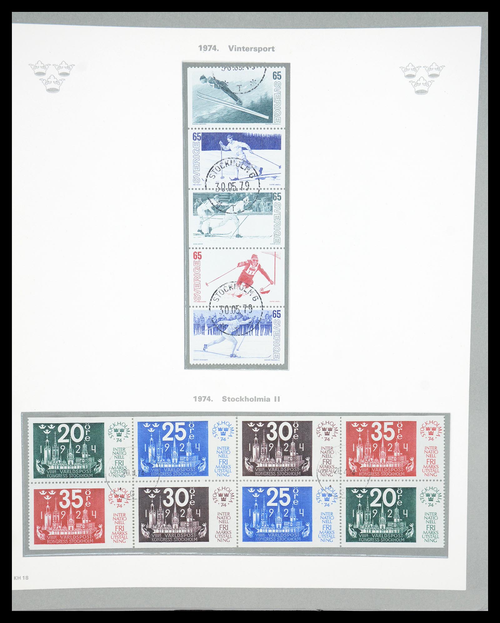 36579 130 - Postzegelverzameling 36579 Sweden complete collection 1855-1975.