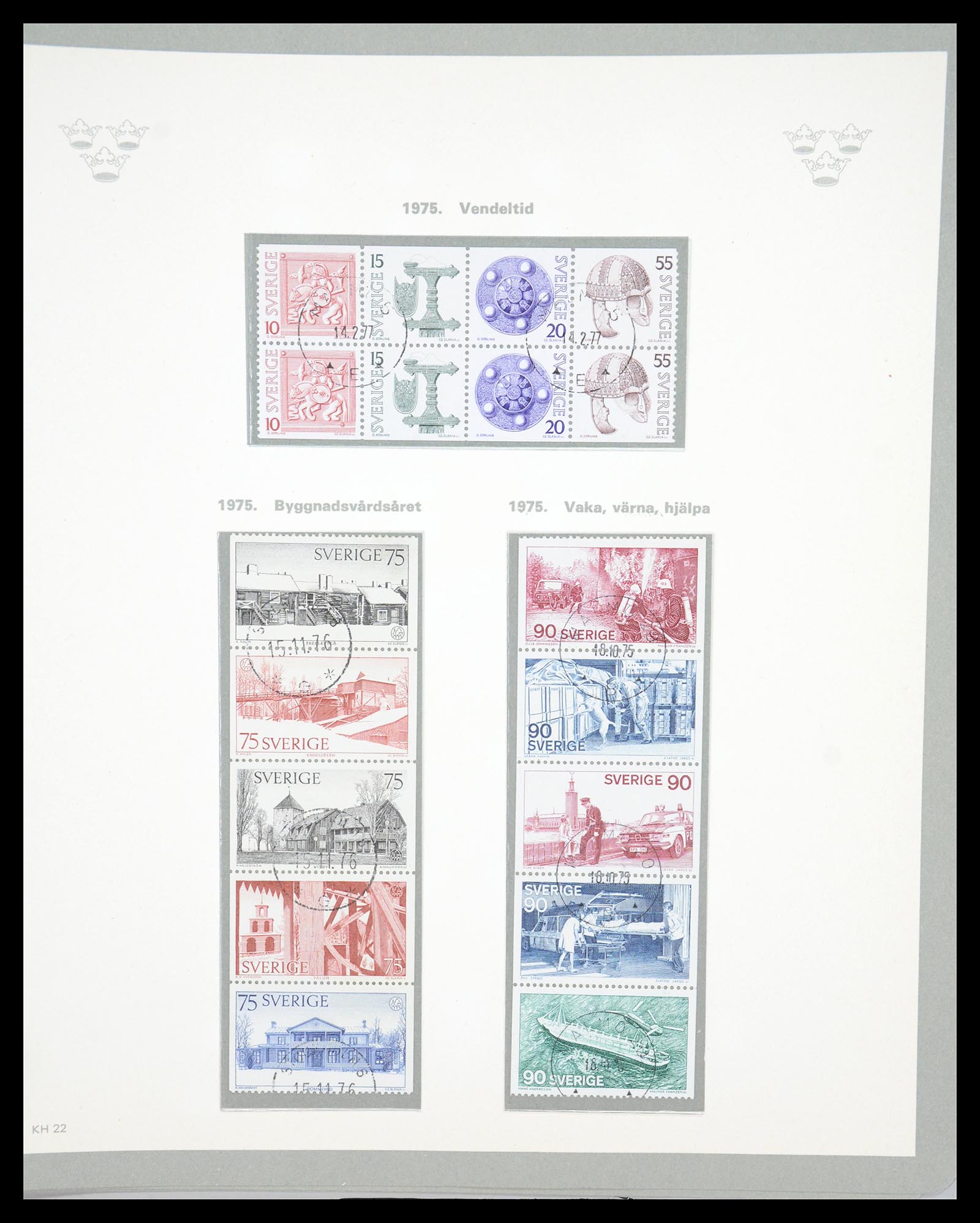 36579 133 - Stamp collection 36579 Zweden complete verzameling 1855-1975.
