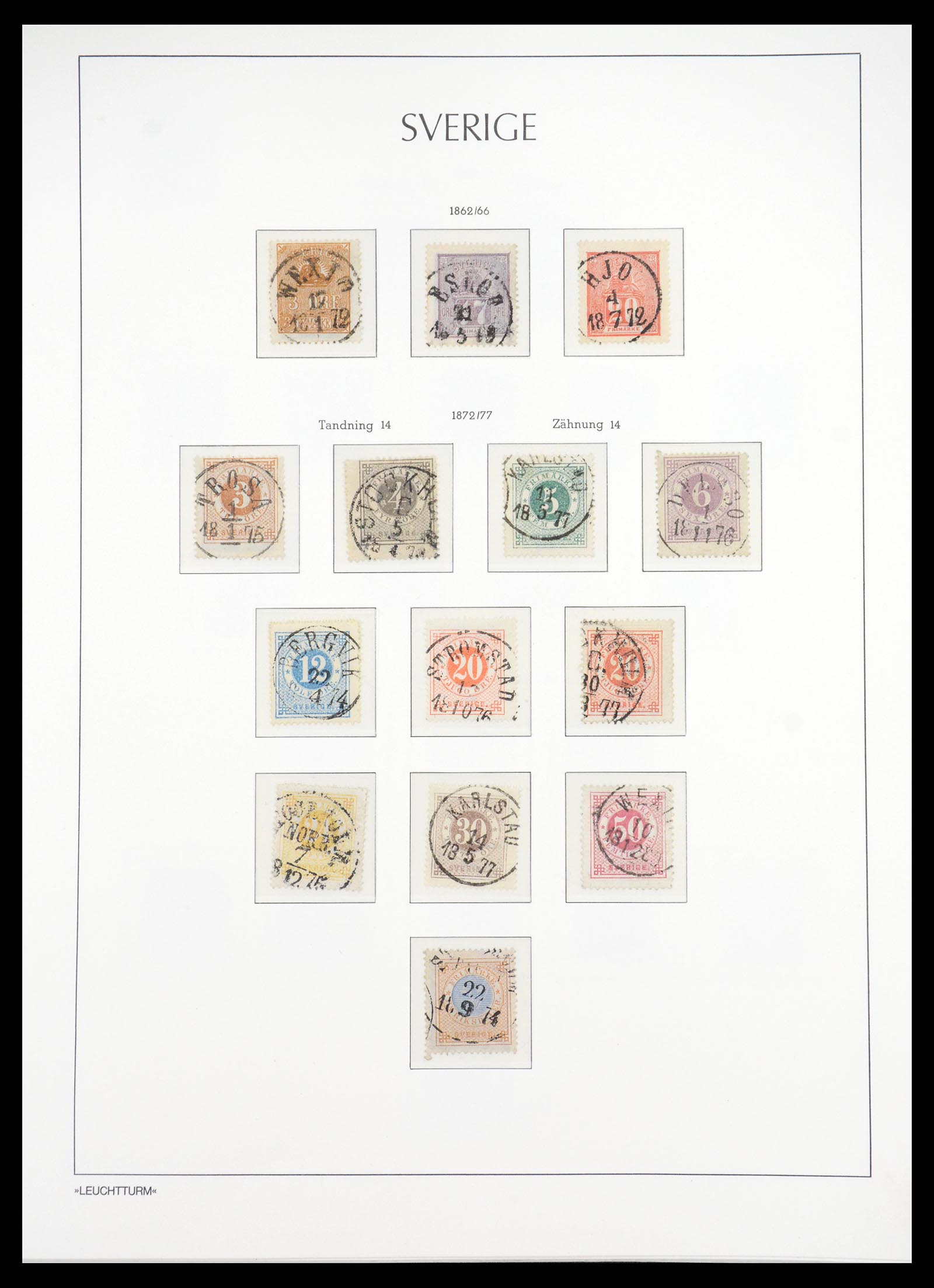 36581 003 - Postzegelverzameling 36581 Sweden complete collection 1855-1990.