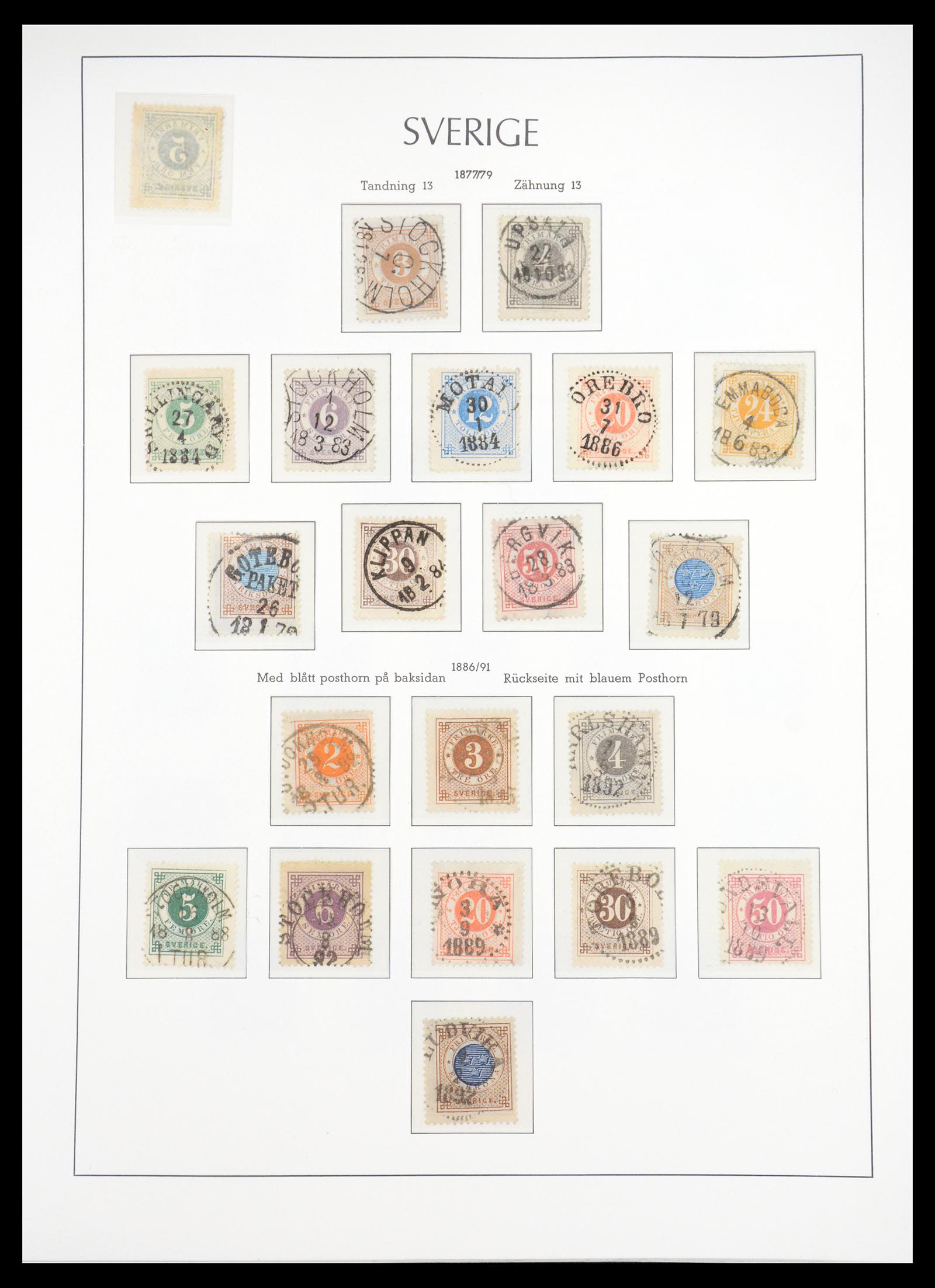 36581 004 - Postzegelverzameling 36581 Sweden complete collection 1855-1990.