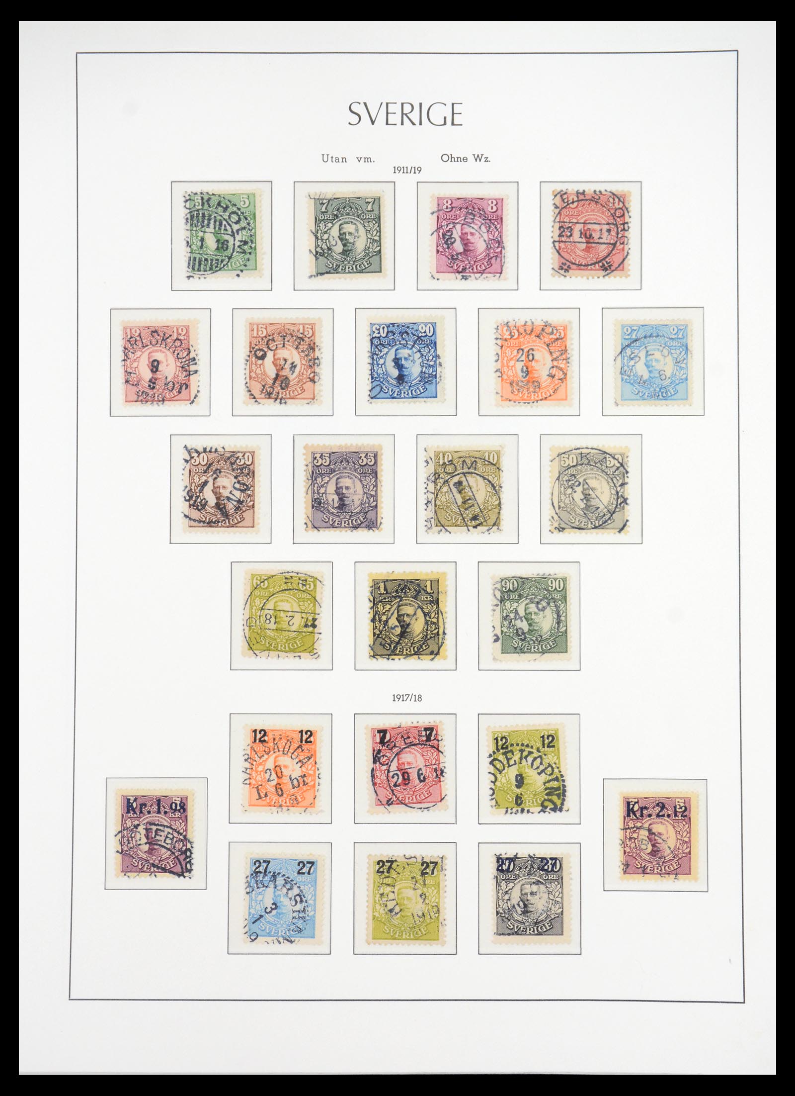 36581 007 - Stamp collection 36581 Zweden complete verzameling 1855-1990.