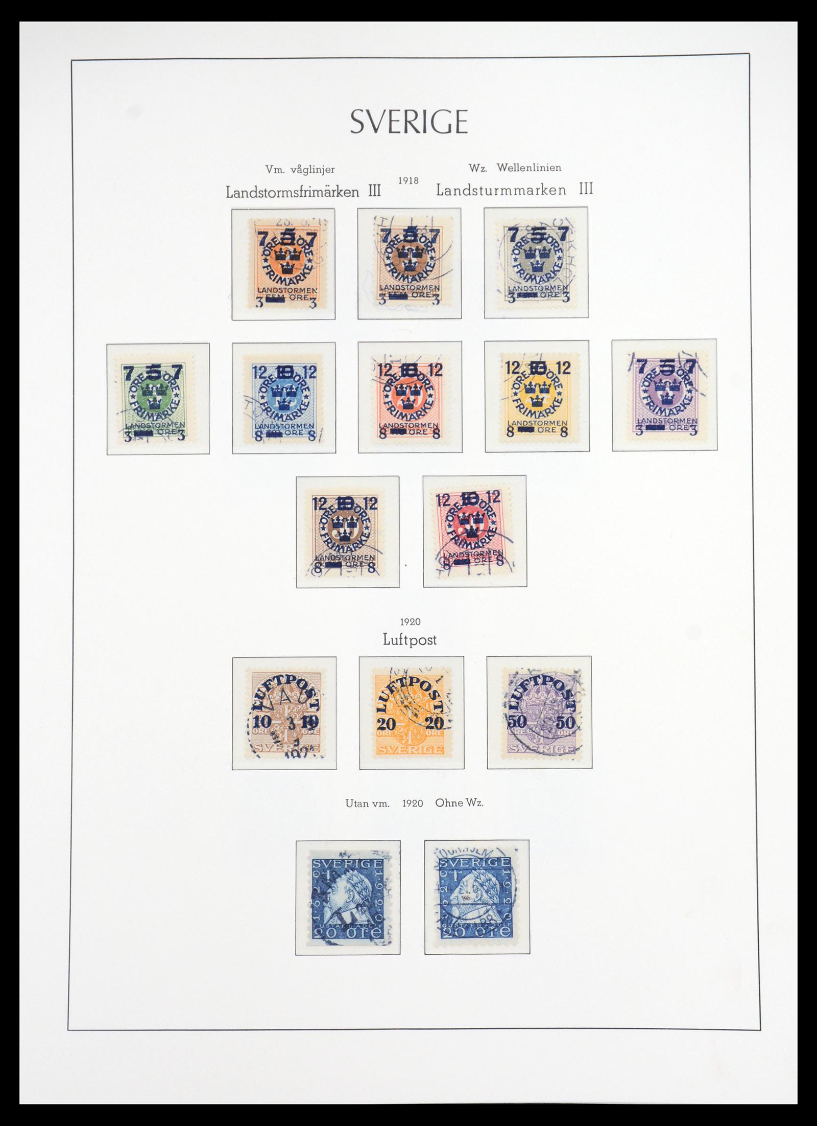 36581 009 - Stamp collection 36581 Zweden complete verzameling 1855-1990.