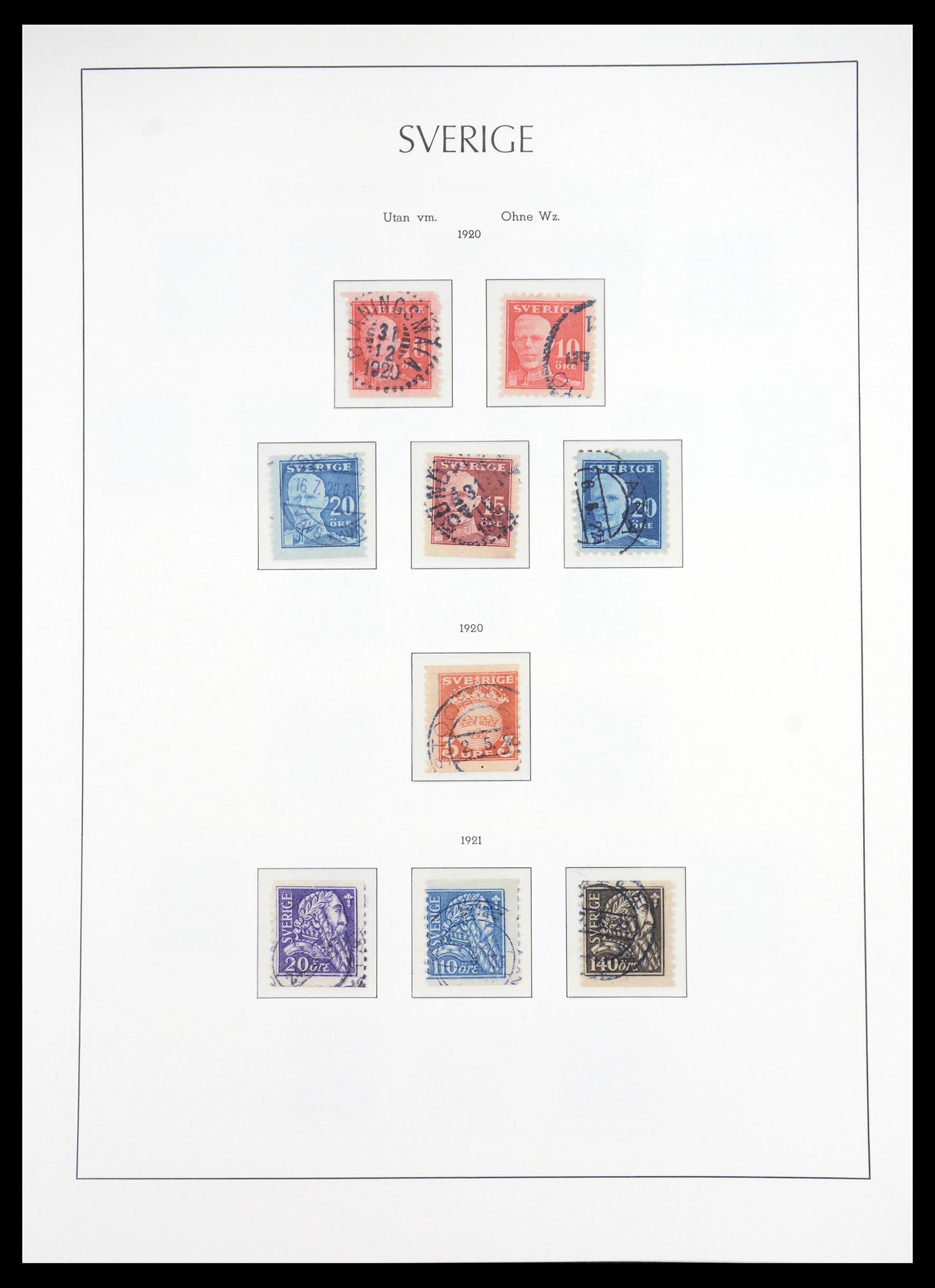 36581 010 - Postzegelverzameling 36581 Sweden complete collection 1855-1990.