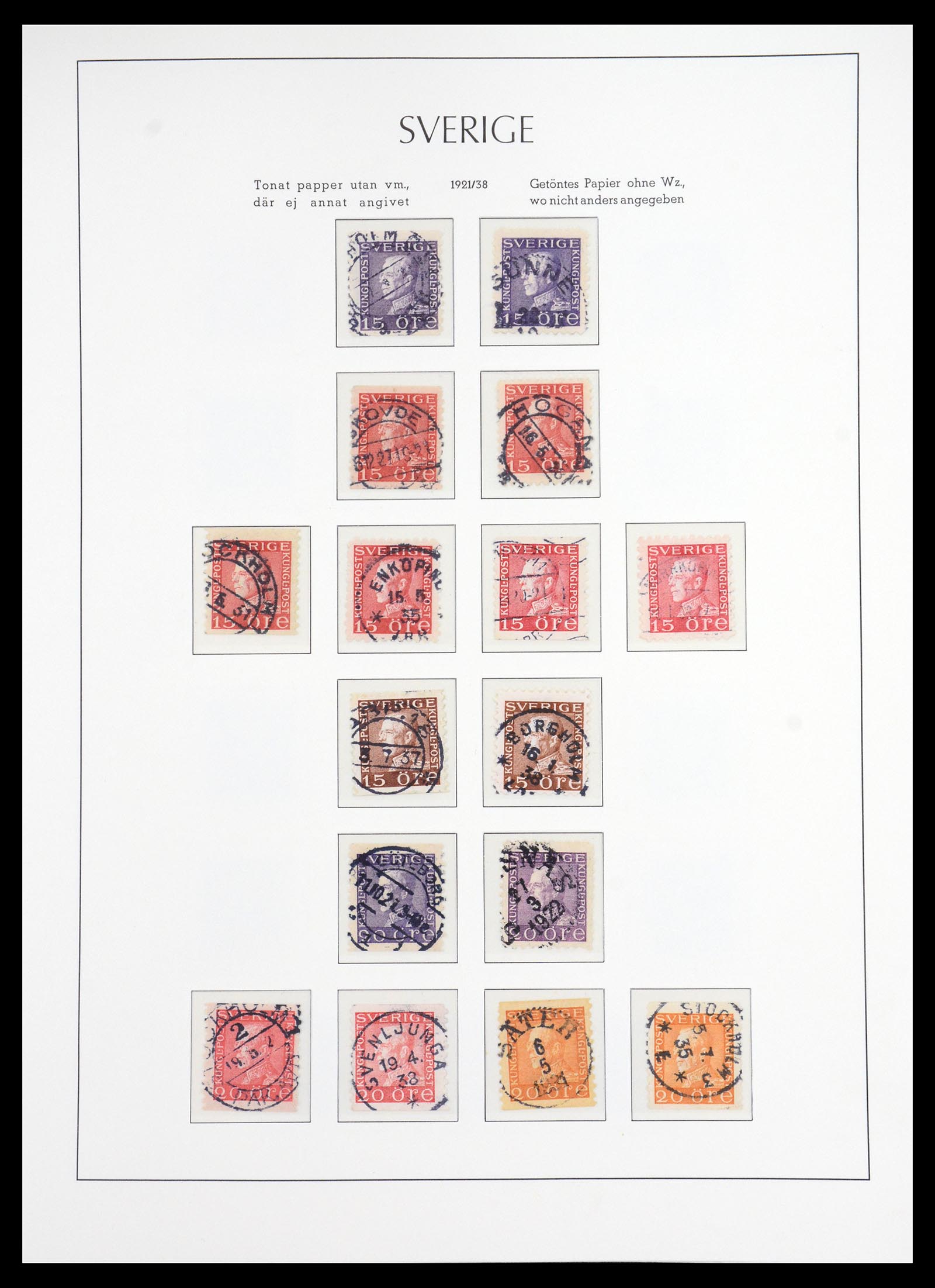 36581 012 - Stamp collection 36581 Zweden complete verzameling 1855-1990.