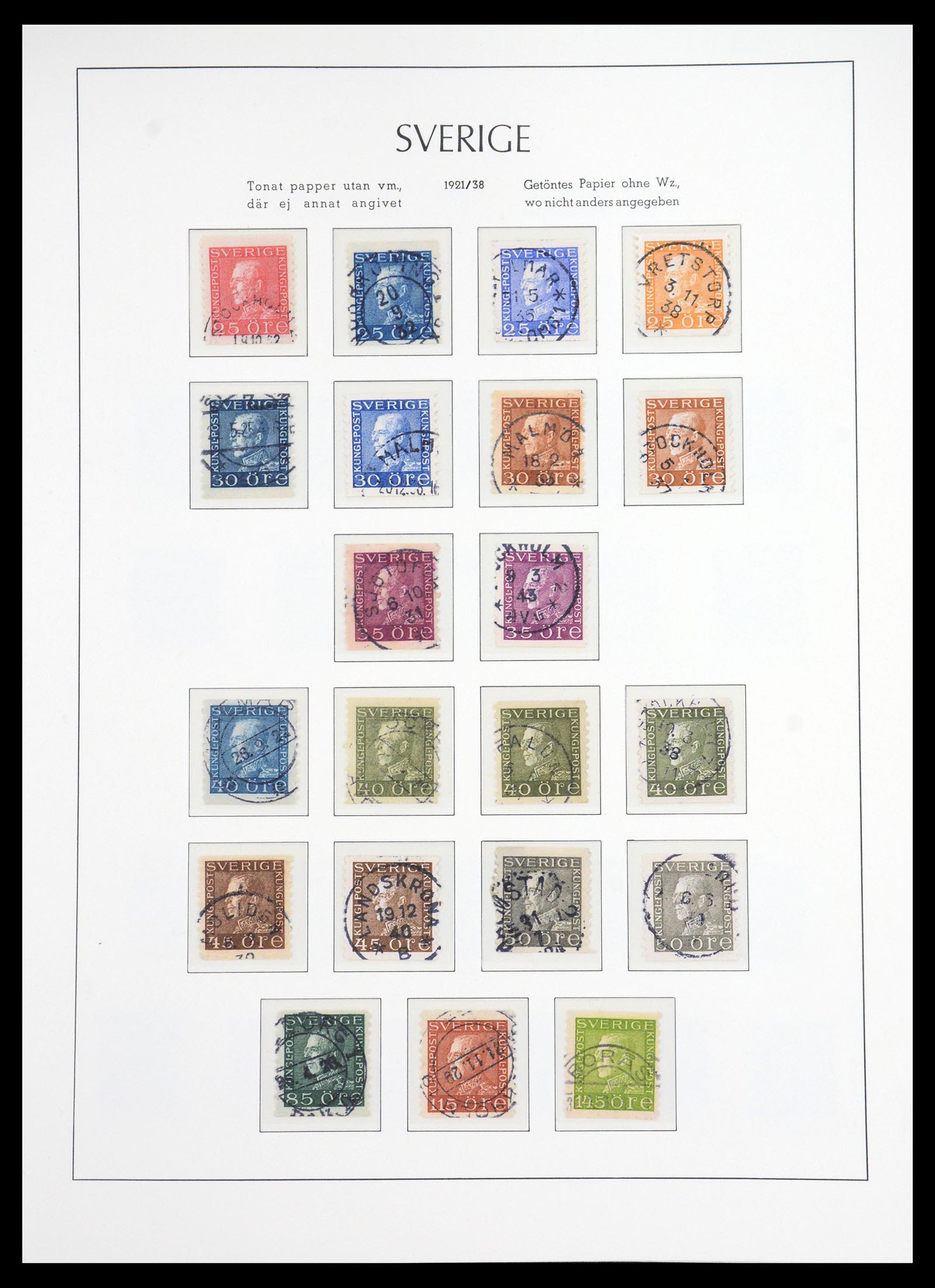 36581 013 - Stamp collection 36581 Zweden complete verzameling 1855-1990.