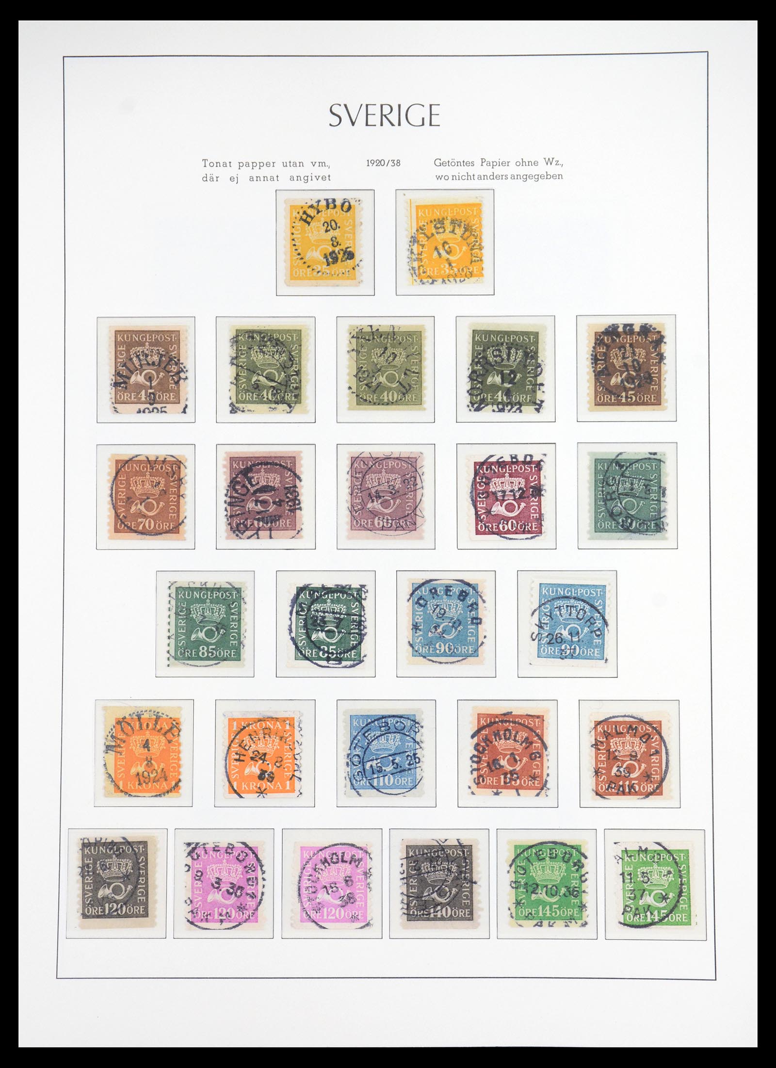 36581 014 - Stamp collection 36581 Zweden complete verzameling 1855-1990.