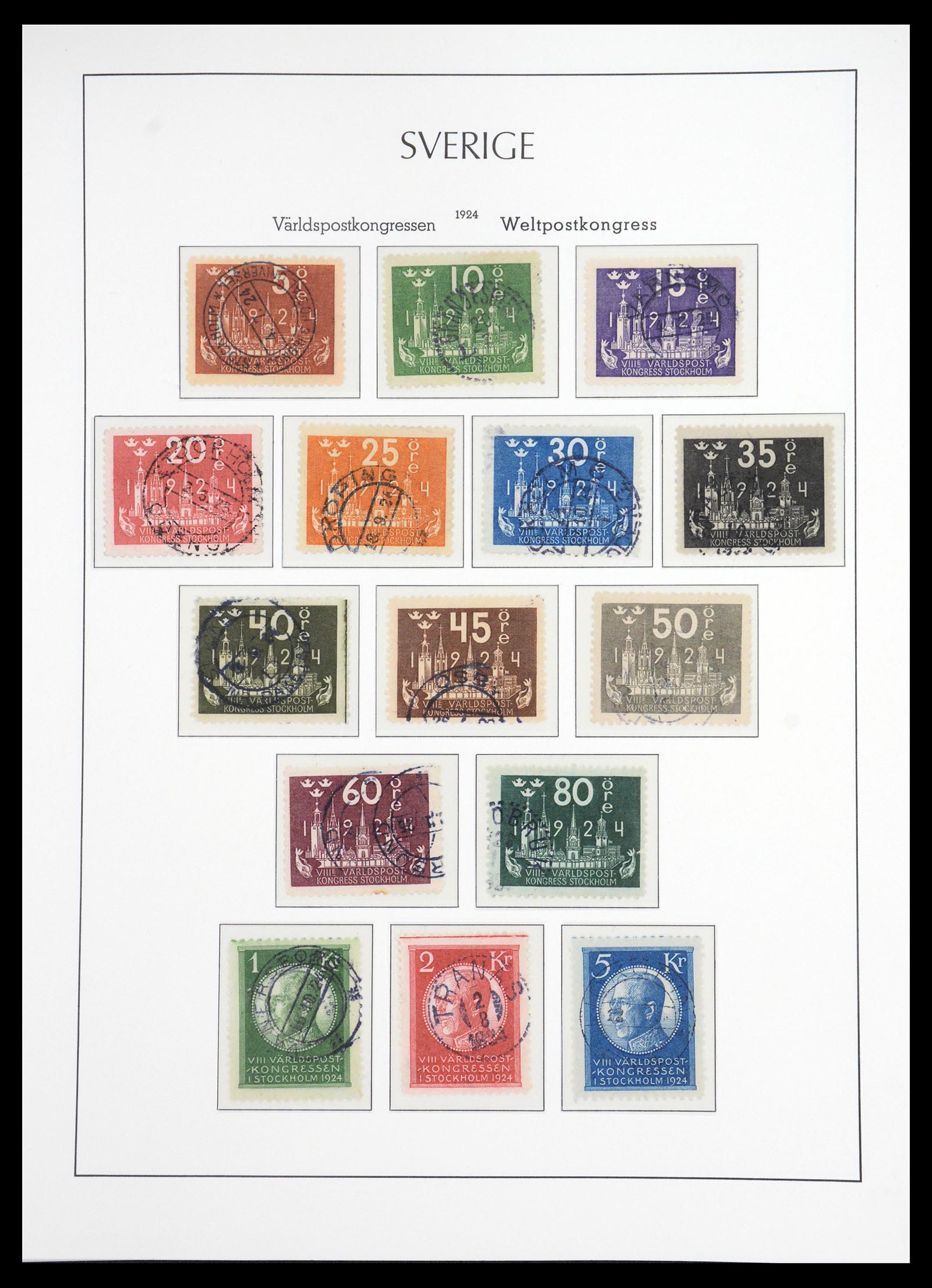 36581 015 - Stamp collection 36581 Zweden complete verzameling 1855-1990.
