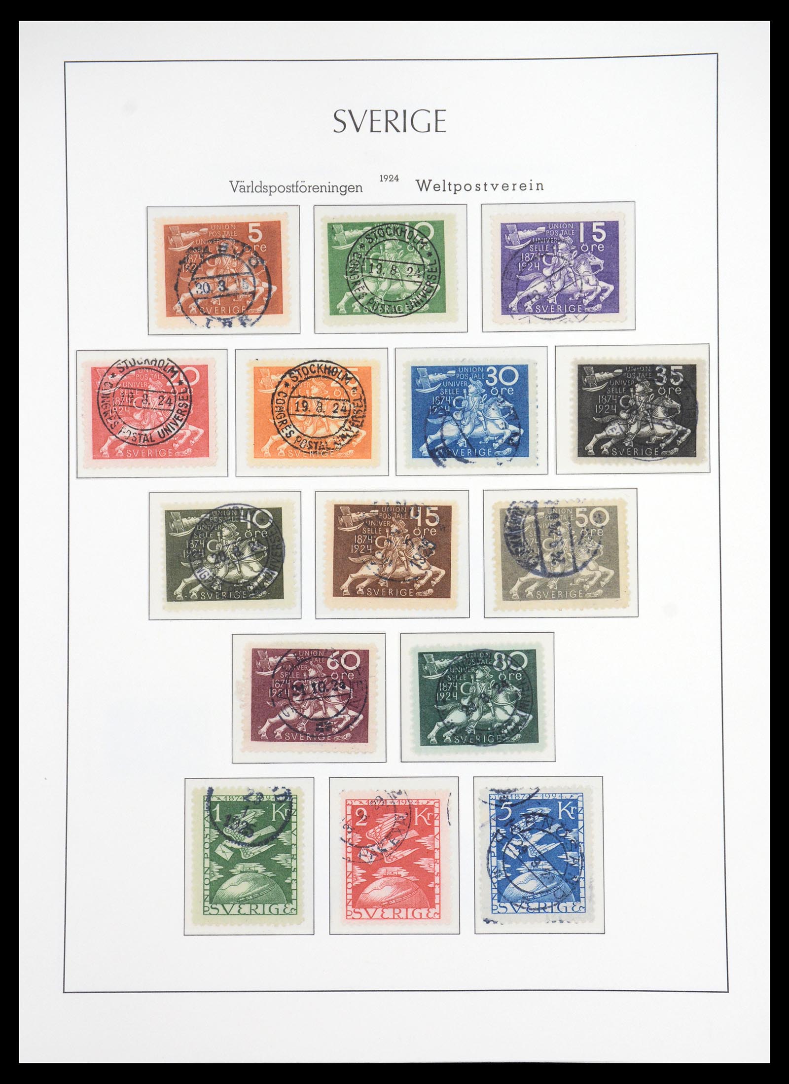 36581 016 - Stamp collection 36581 Zweden complete verzameling 1855-1990.