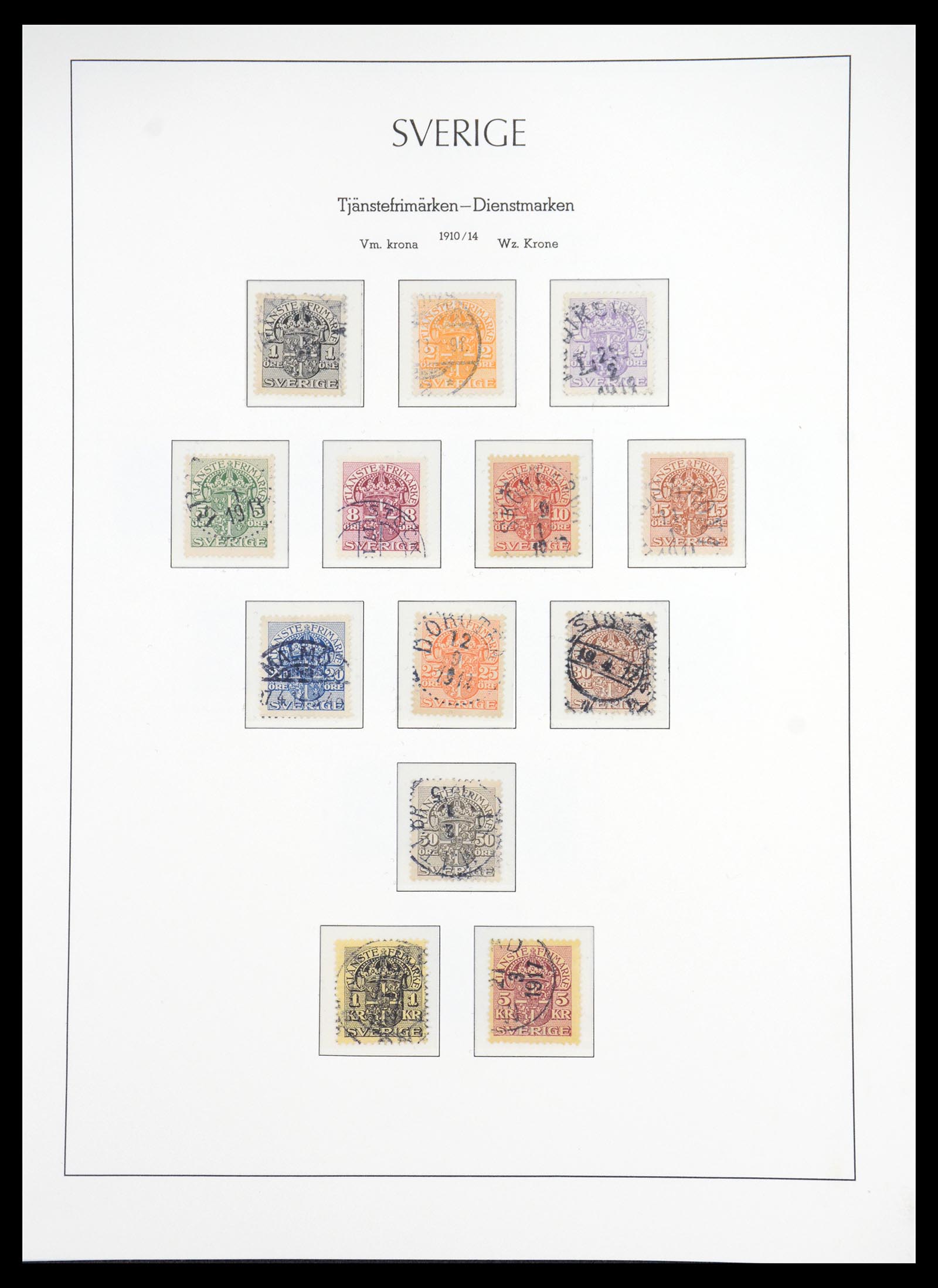 36581 022 - Stamp collection 36581 Zweden complete verzameling 1855-1990.