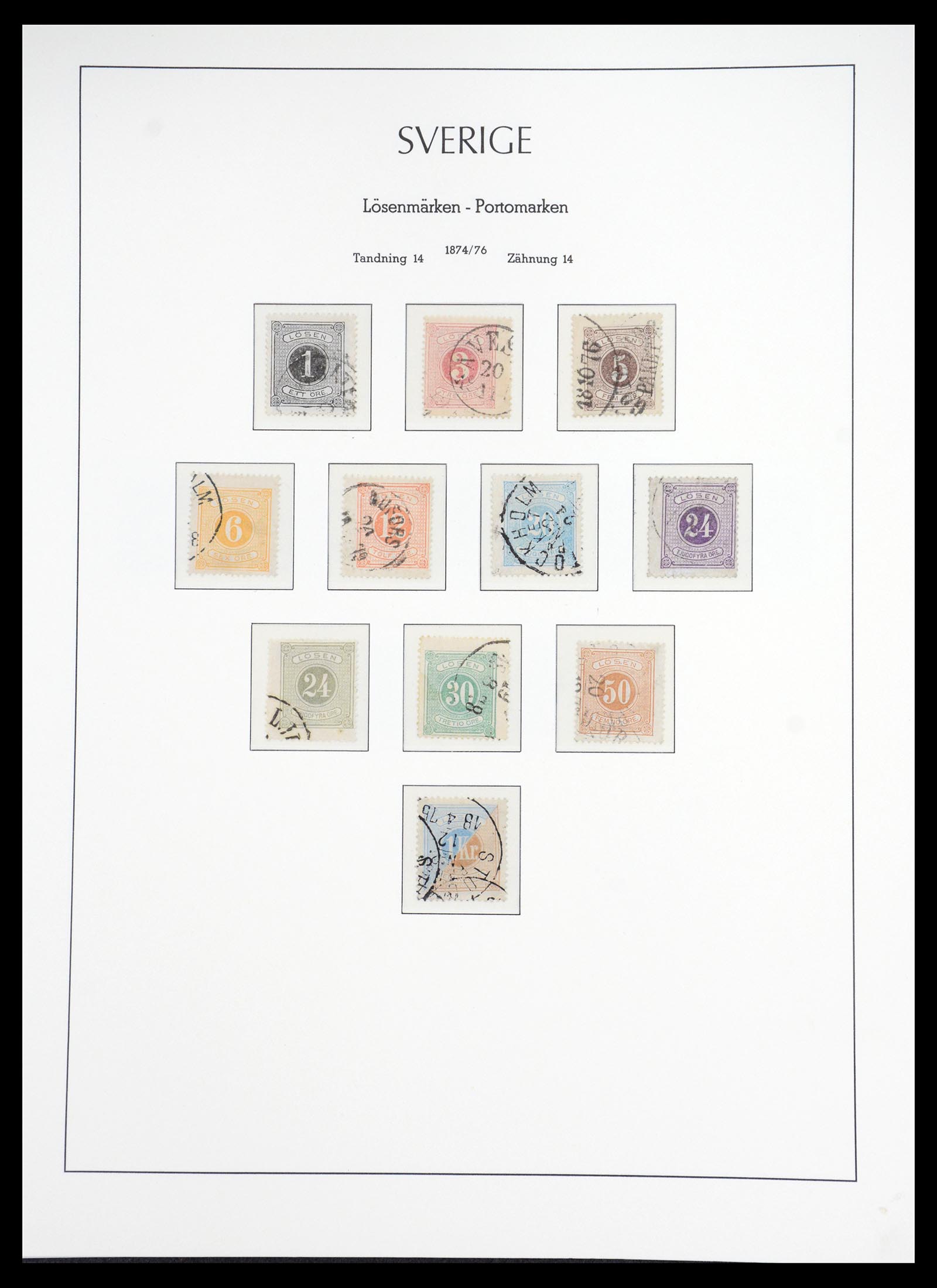 36581 024 - Stamp collection 36581 Zweden complete verzameling 1855-1990.