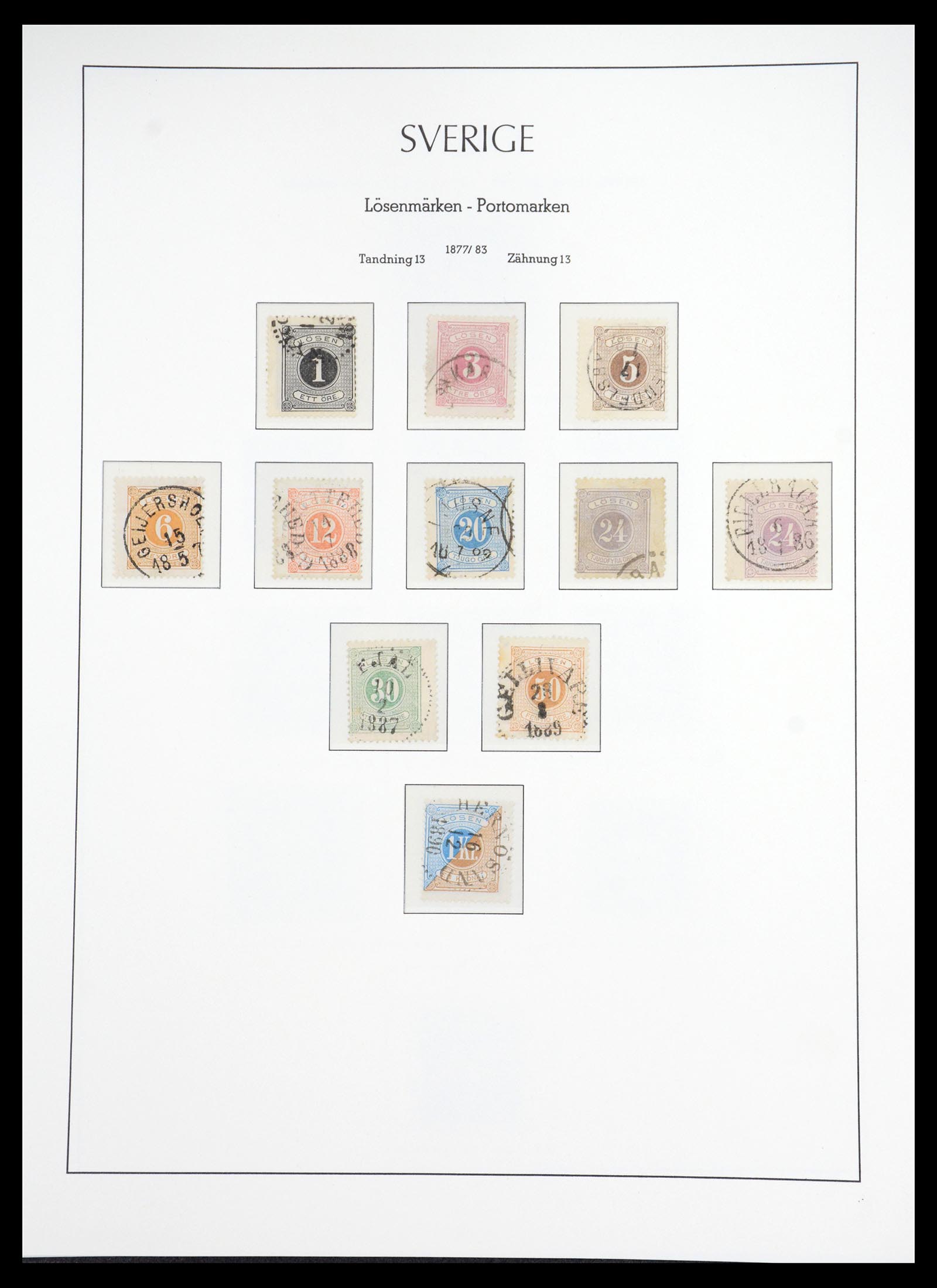 36581 025 - Stamp collection 36581 Zweden complete verzameling 1855-1990.