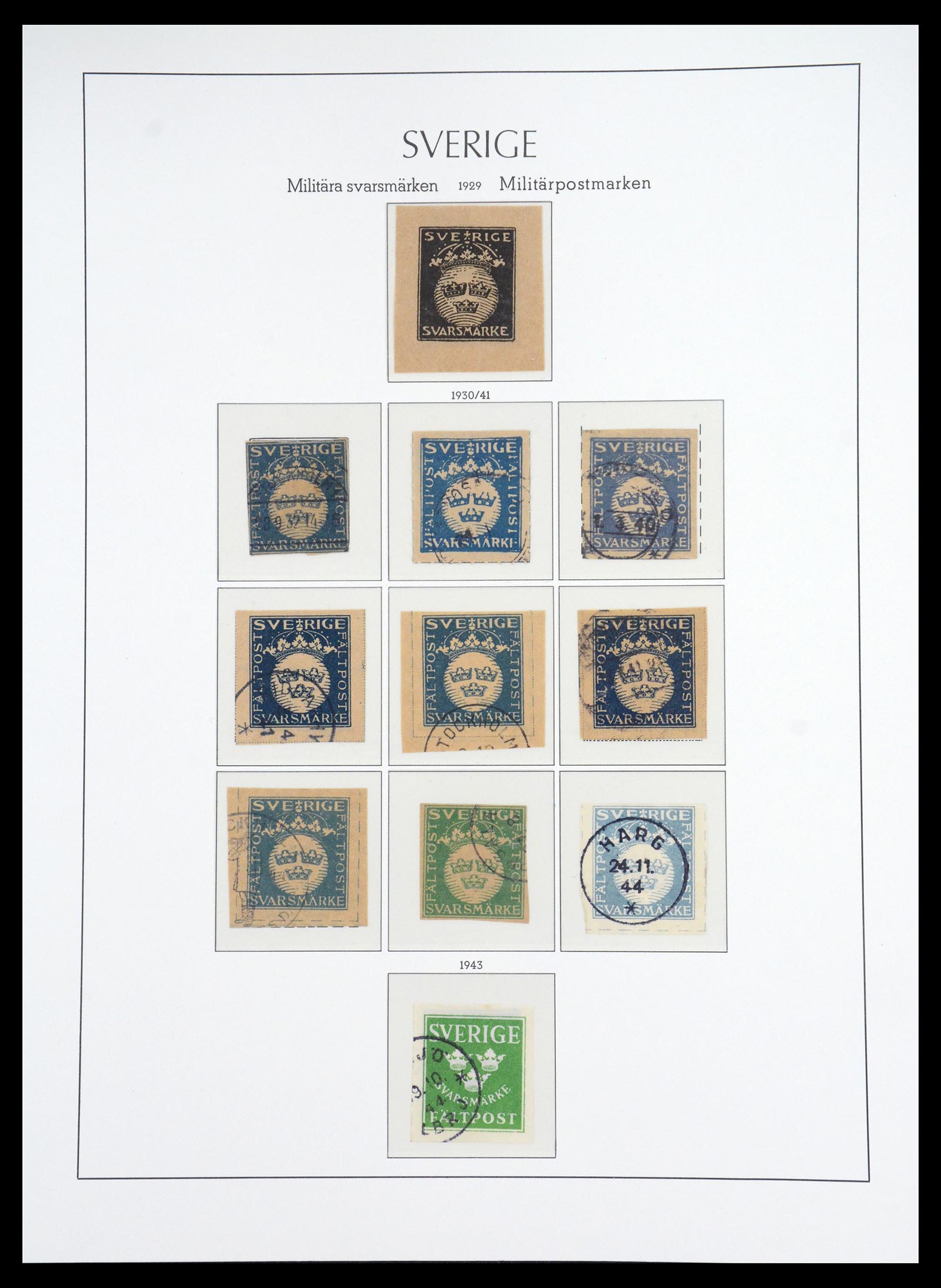 36581 026 - Postzegelverzameling 36581 Sweden complete collection 1855-1990.
