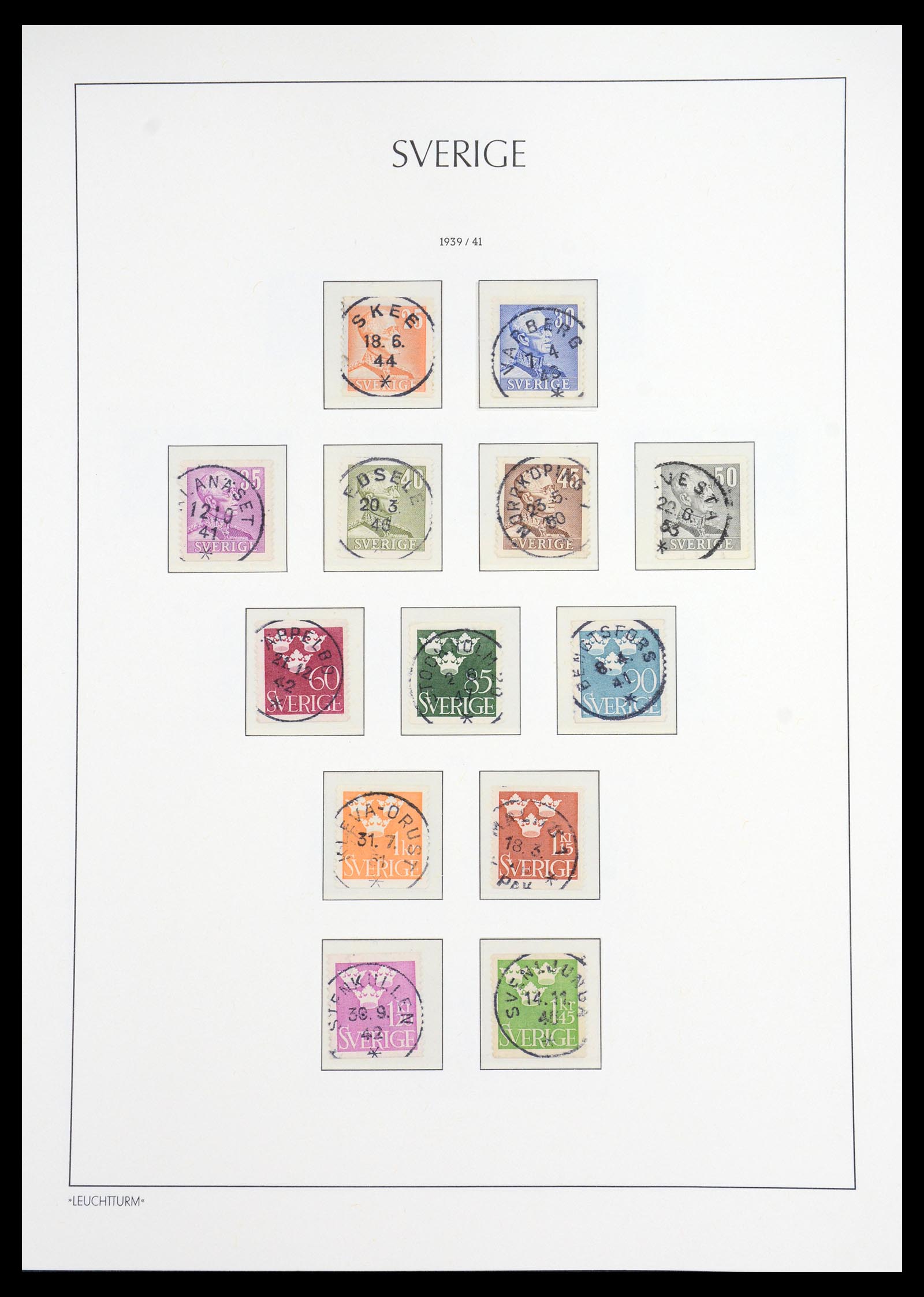 36581 031 - Postzegelverzameling 36581 Sweden complete collection 1855-1990.