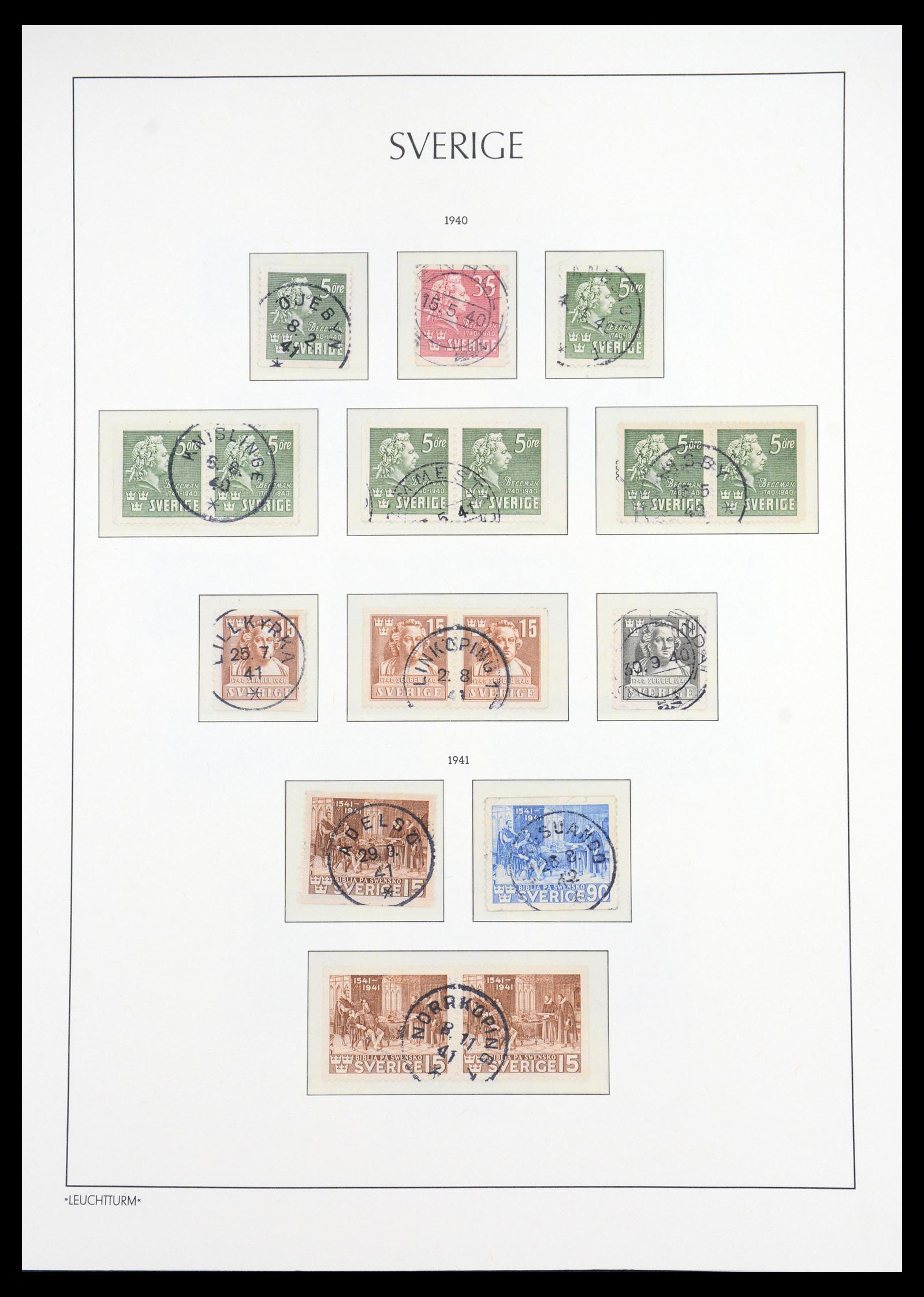 36581 032 - Stamp collection 36581 Zweden complete verzameling 1855-1990.