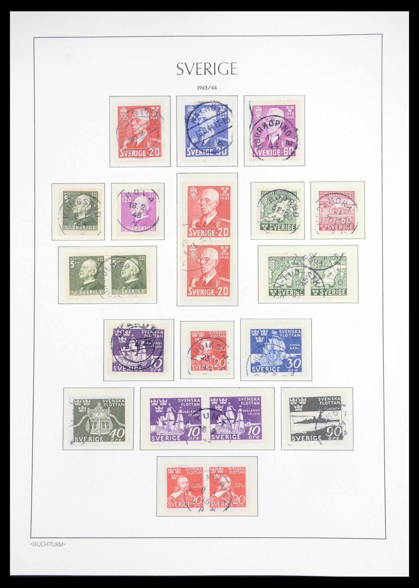 36581 035 - Stamp collection 36581 Zweden complete verzameling 1855-1990.