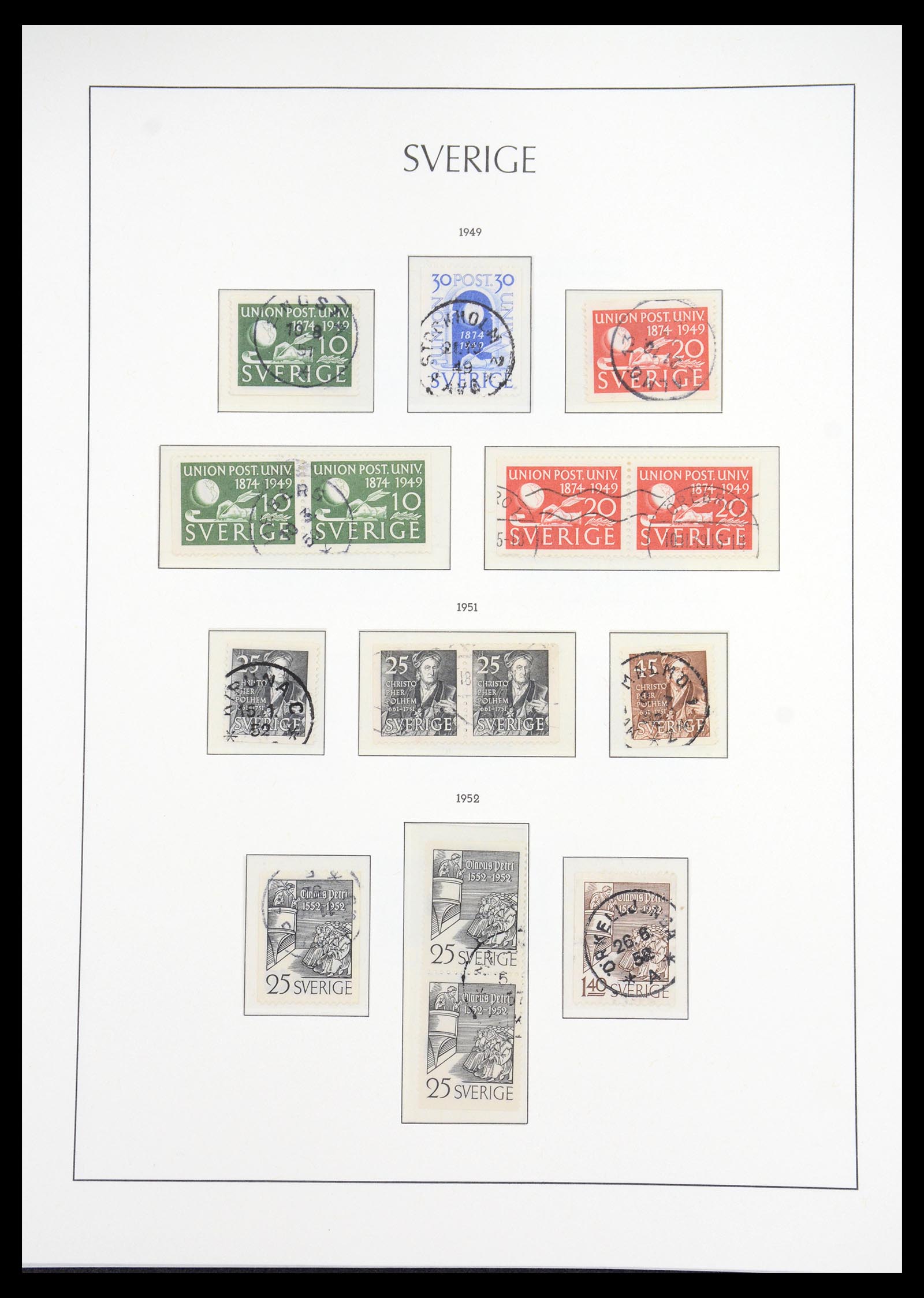36581 041 - Stamp collection 36581 Zweden complete verzameling 1855-1990.