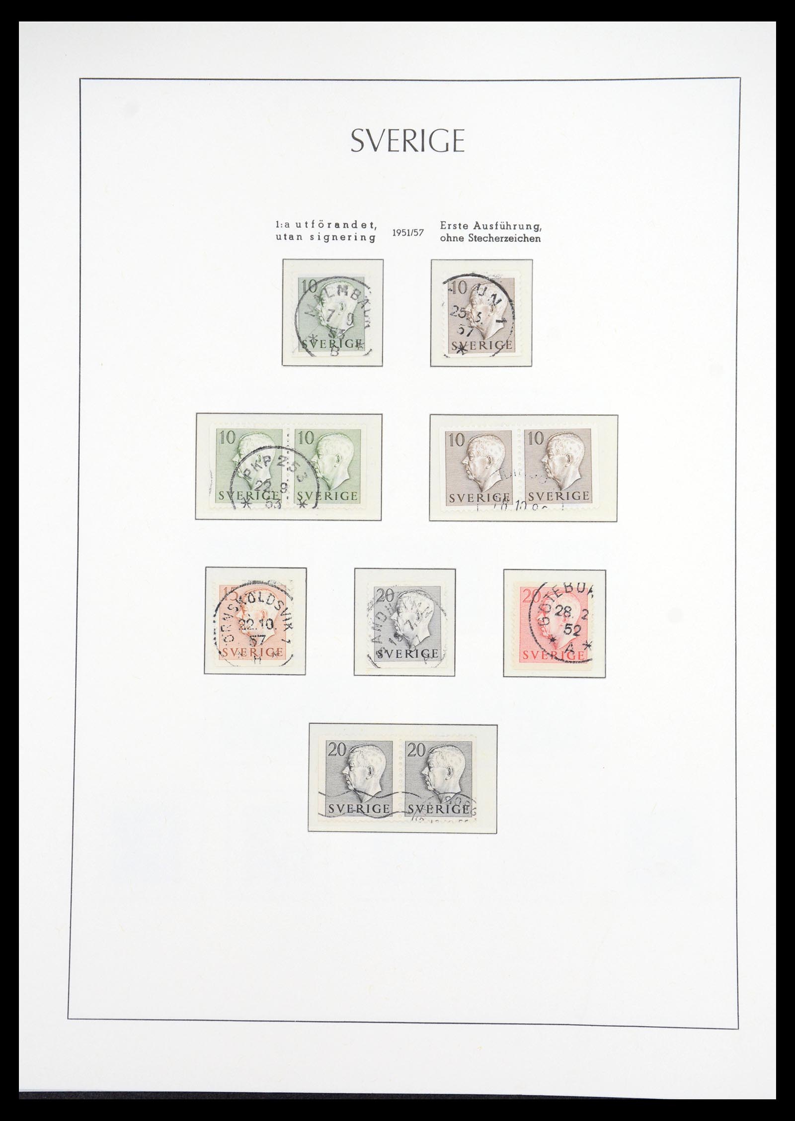 36581 042 - Stamp collection 36581 Zweden complete verzameling 1855-1990.