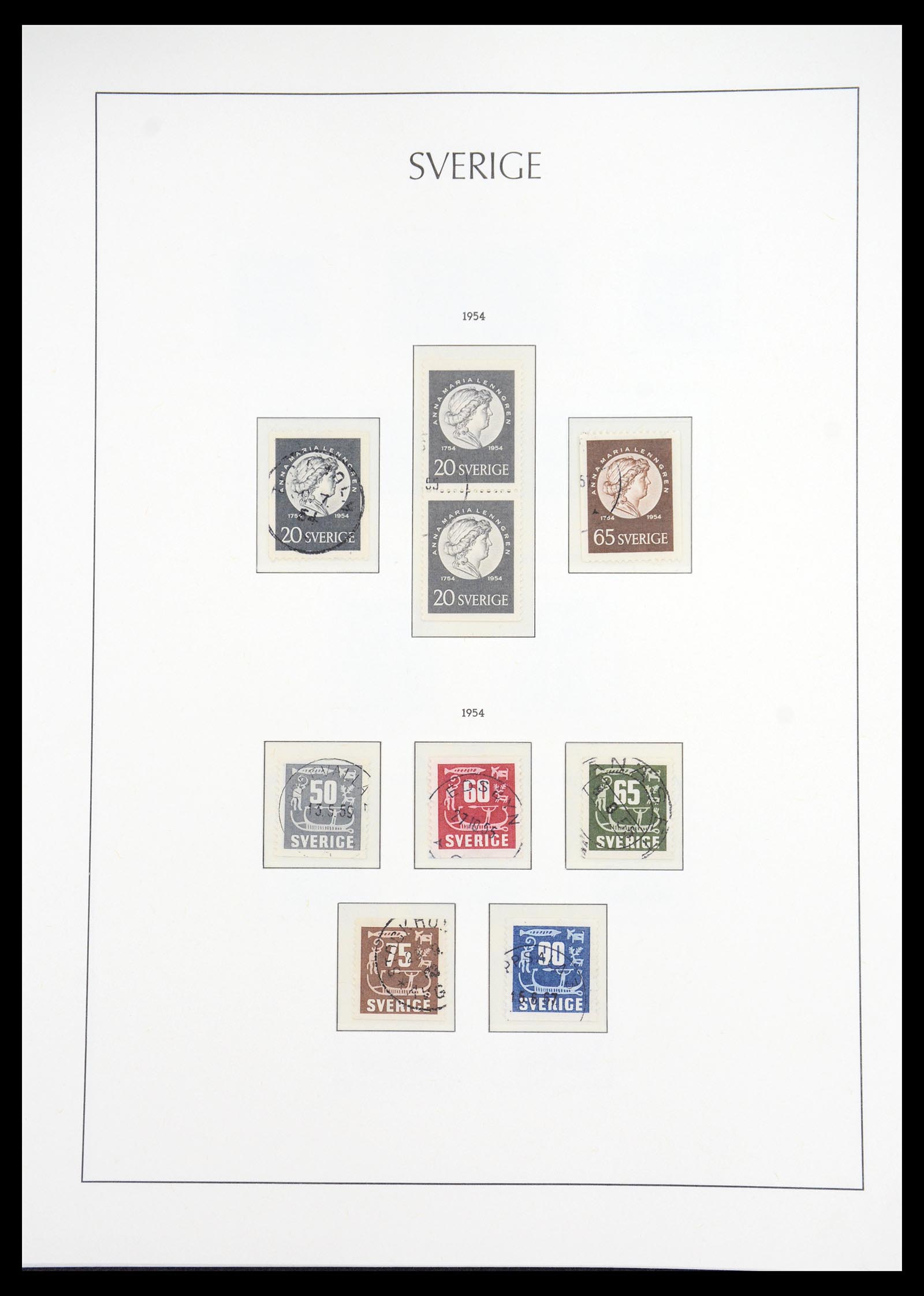 36581 046 - Postzegelverzameling 36581 Sweden complete collection 1855-1990.