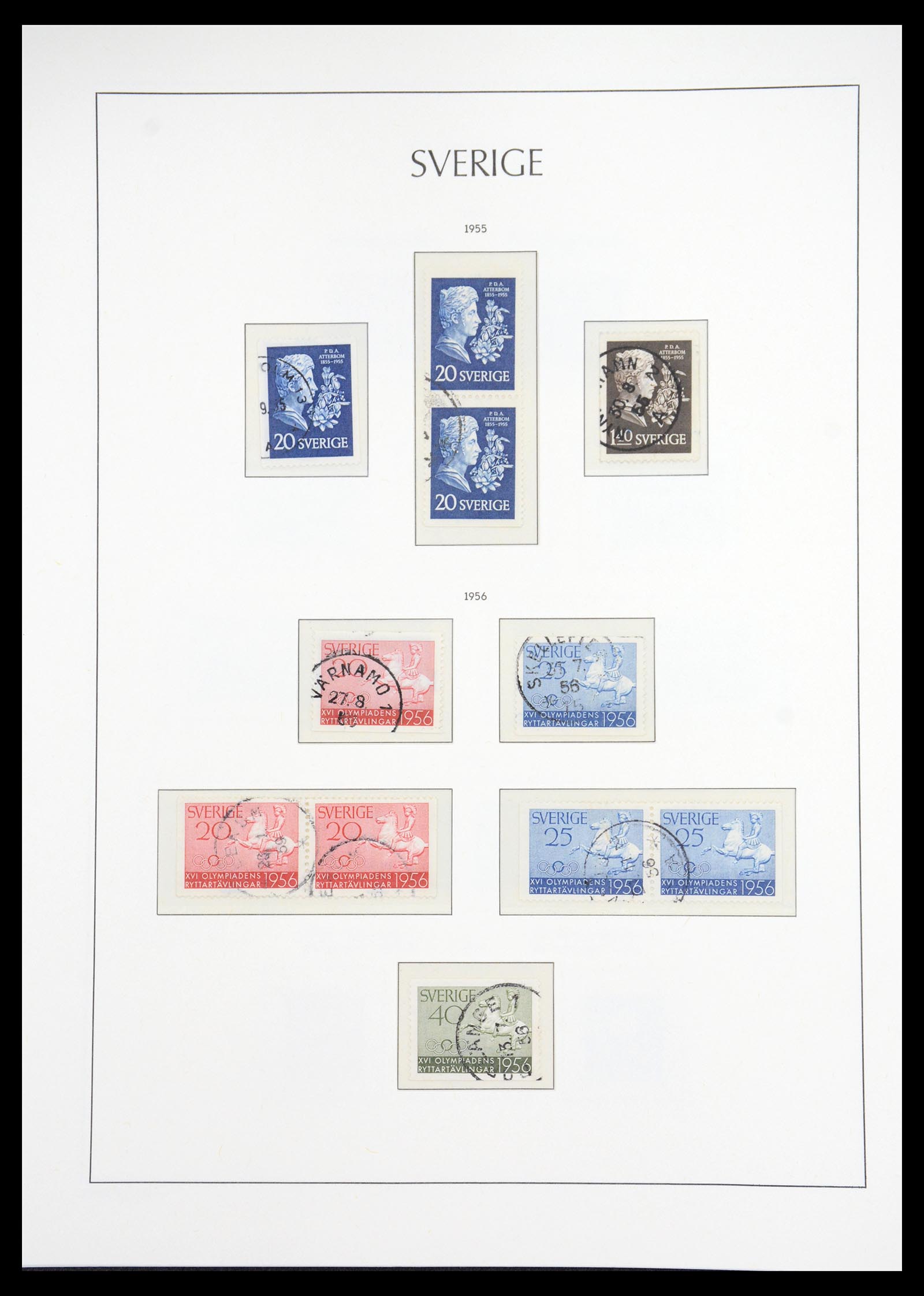 36581 048 - Postzegelverzameling 36581 Sweden complete collection 1855-1990.