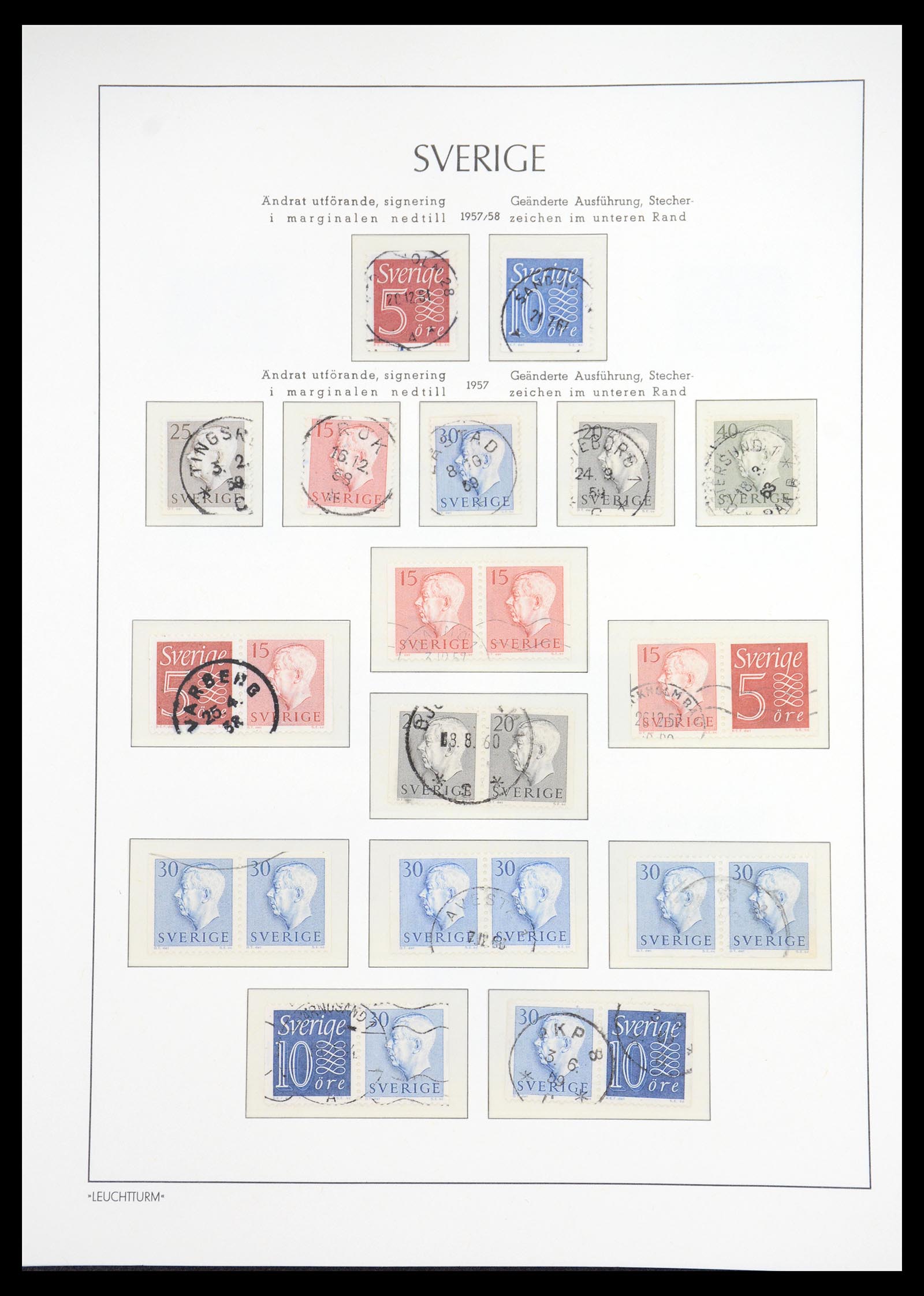 36581 050 - Stamp collection 36581 Zweden complete verzameling 1855-1990.