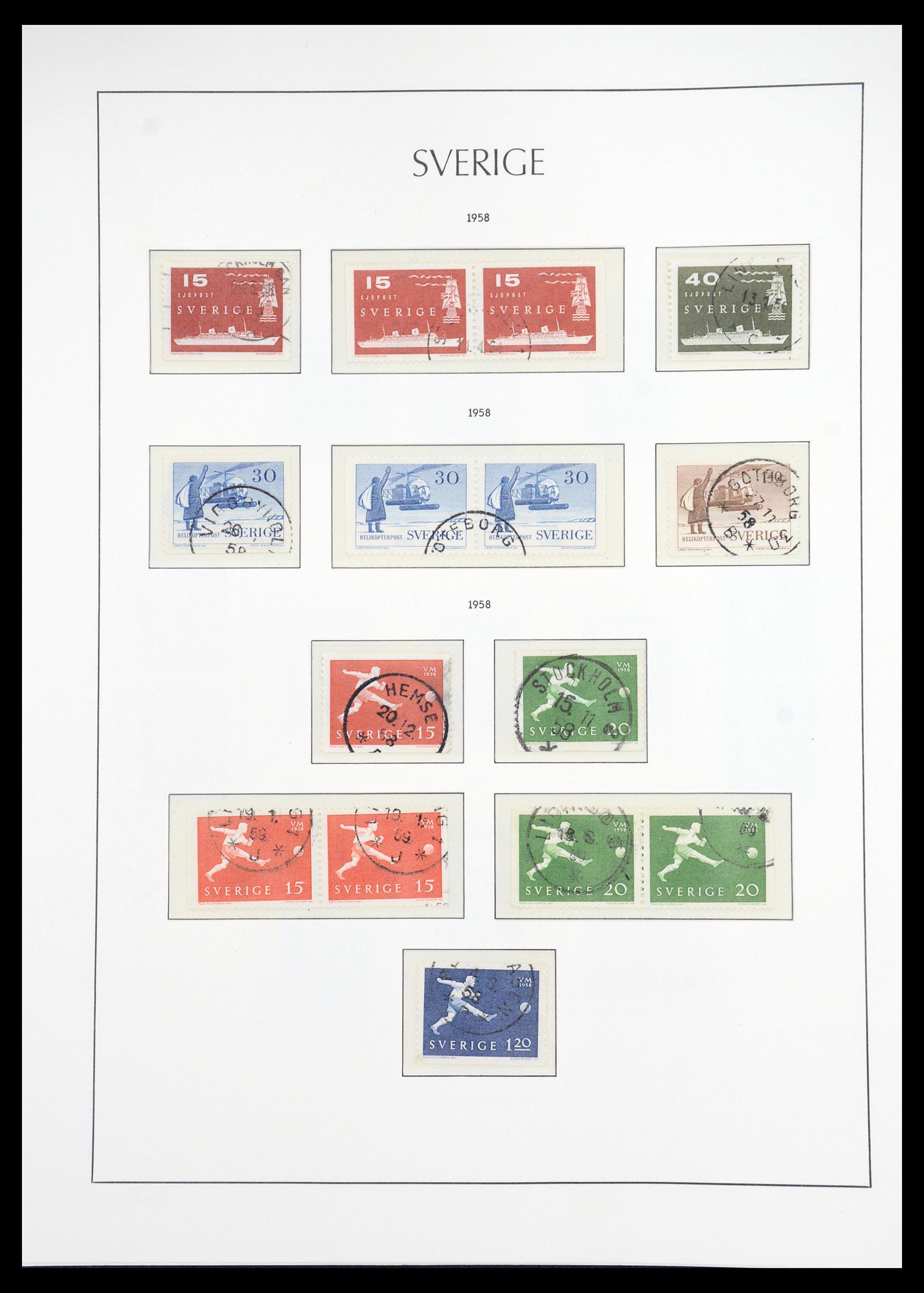 36581 051 - Postzegelverzameling 36581 Sweden complete collection 1855-1990.
