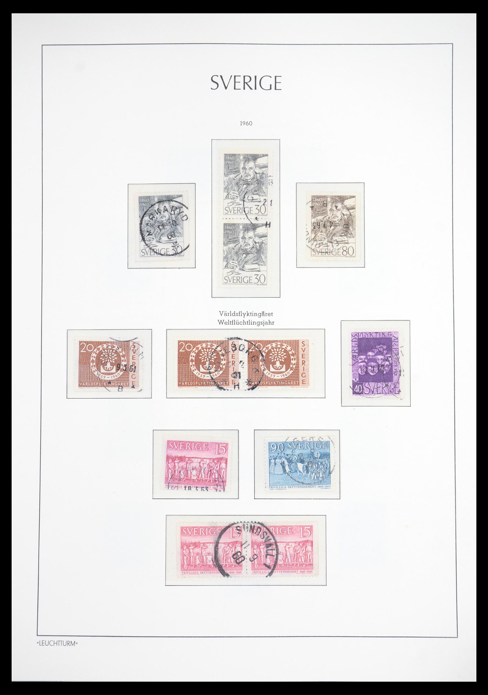 36581 054 - Postzegelverzameling 36581 Sweden complete collection 1855-1990.