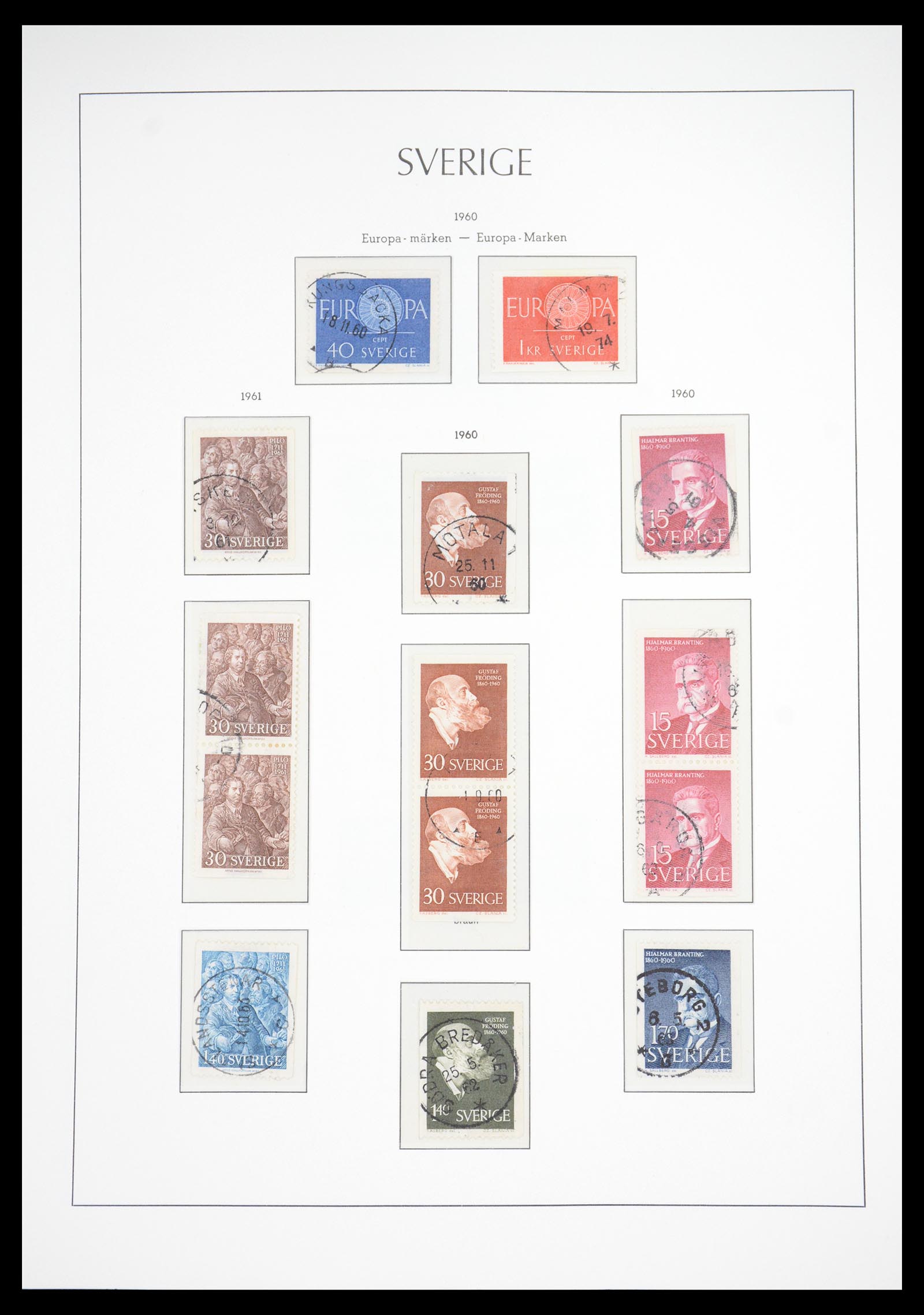 36581 055 - Stamp collection 36581 Zweden complete verzameling 1855-1990.