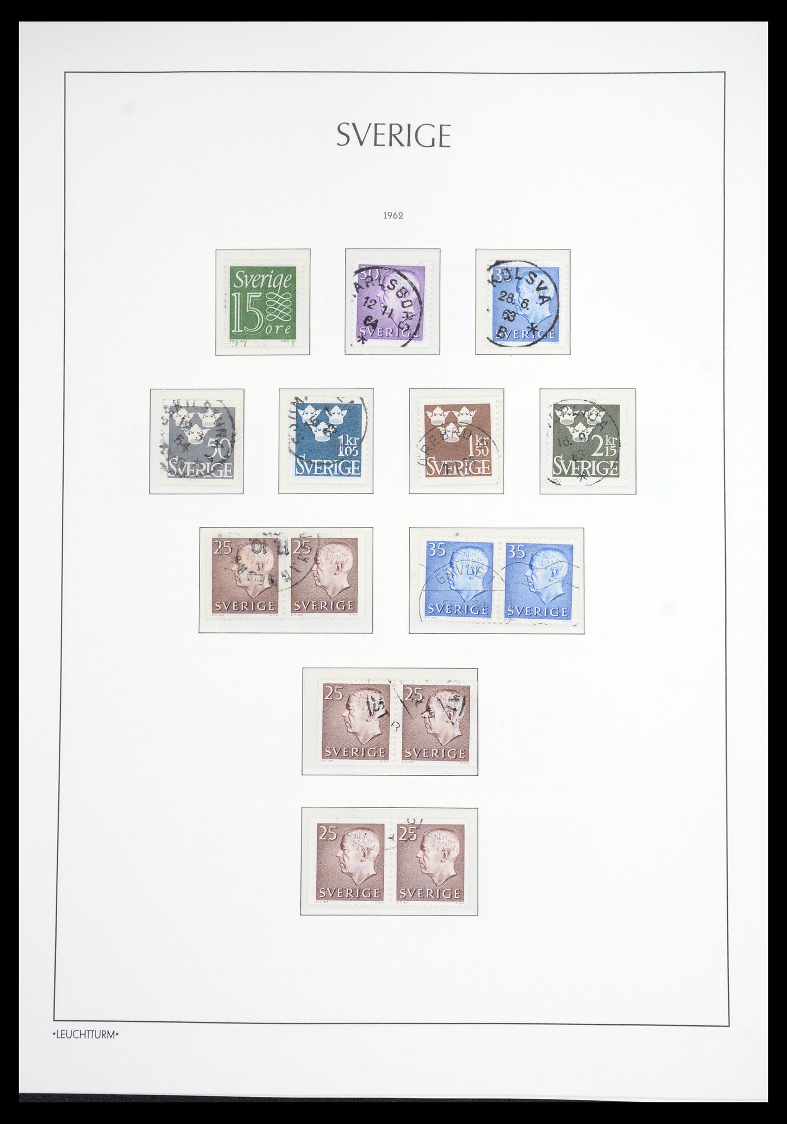 36581 059 - Stamp collection 36581 Zweden complete verzameling 1855-1990.