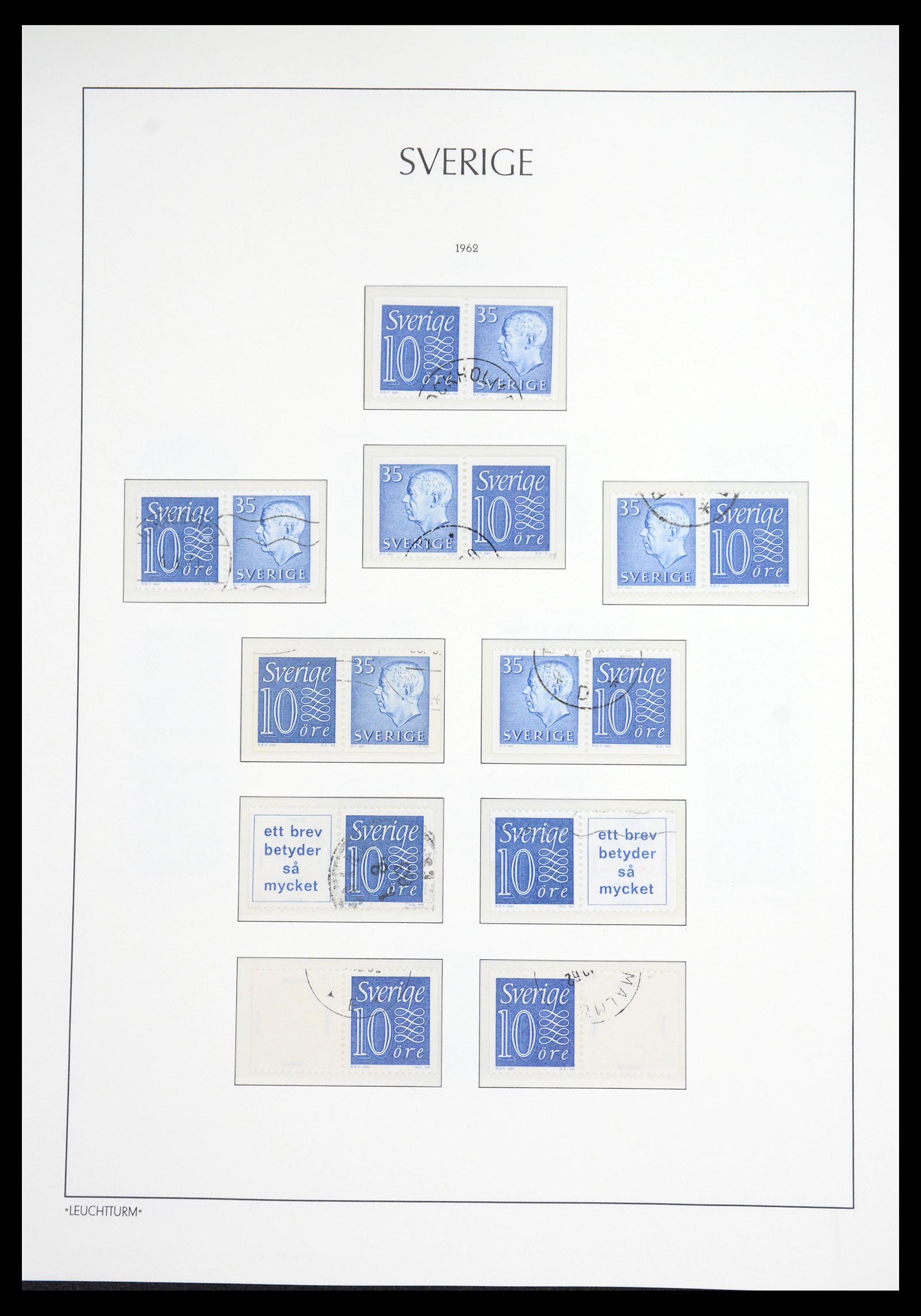 36581 060 - Stamp collection 36581 Zweden complete verzameling 1855-1990.