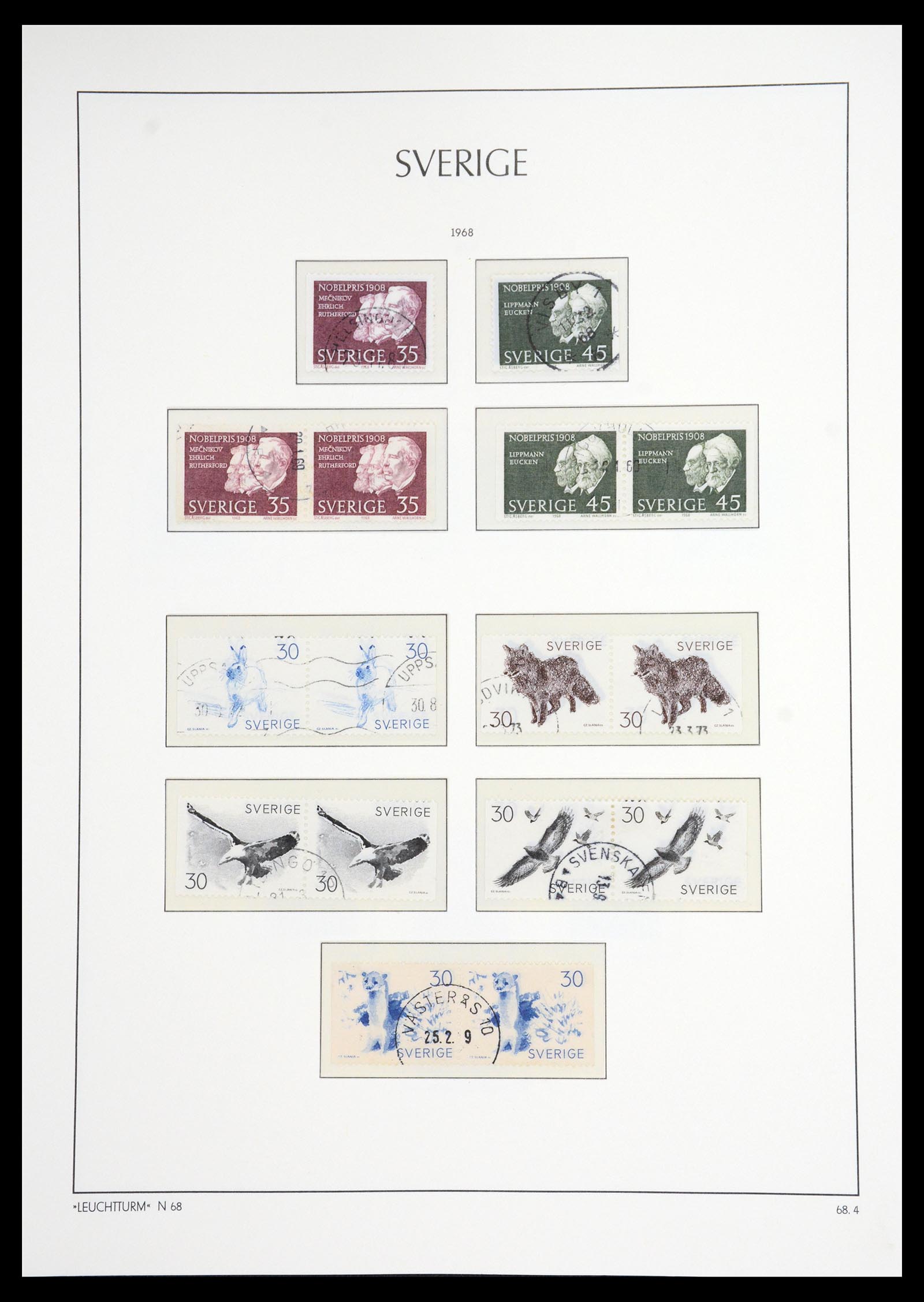 36581 082 - Postzegelverzameling 36581 Sweden complete collection 1855-1990.