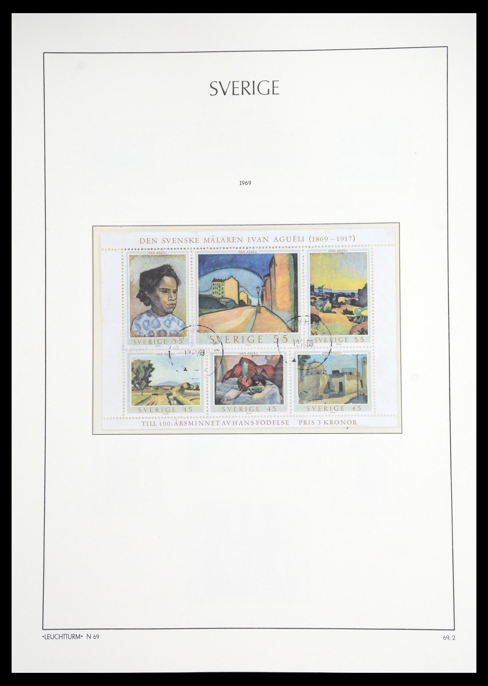 36581 084 - Postzegelverzameling 36581 Sweden complete collection 1855-1990.