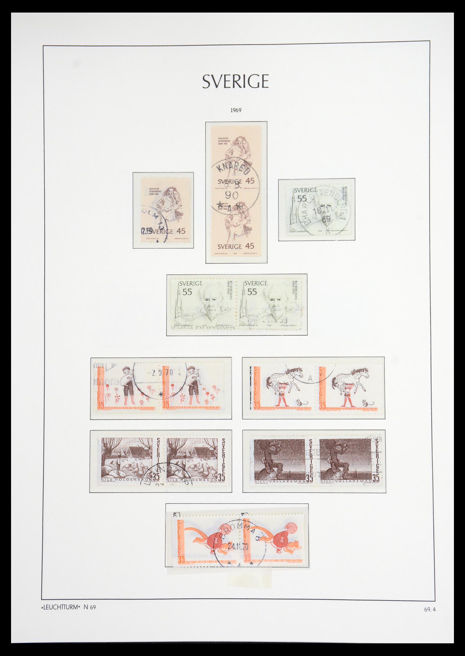 36581 086 - Postzegelverzameling 36581 Sweden complete collection 1855-1990.