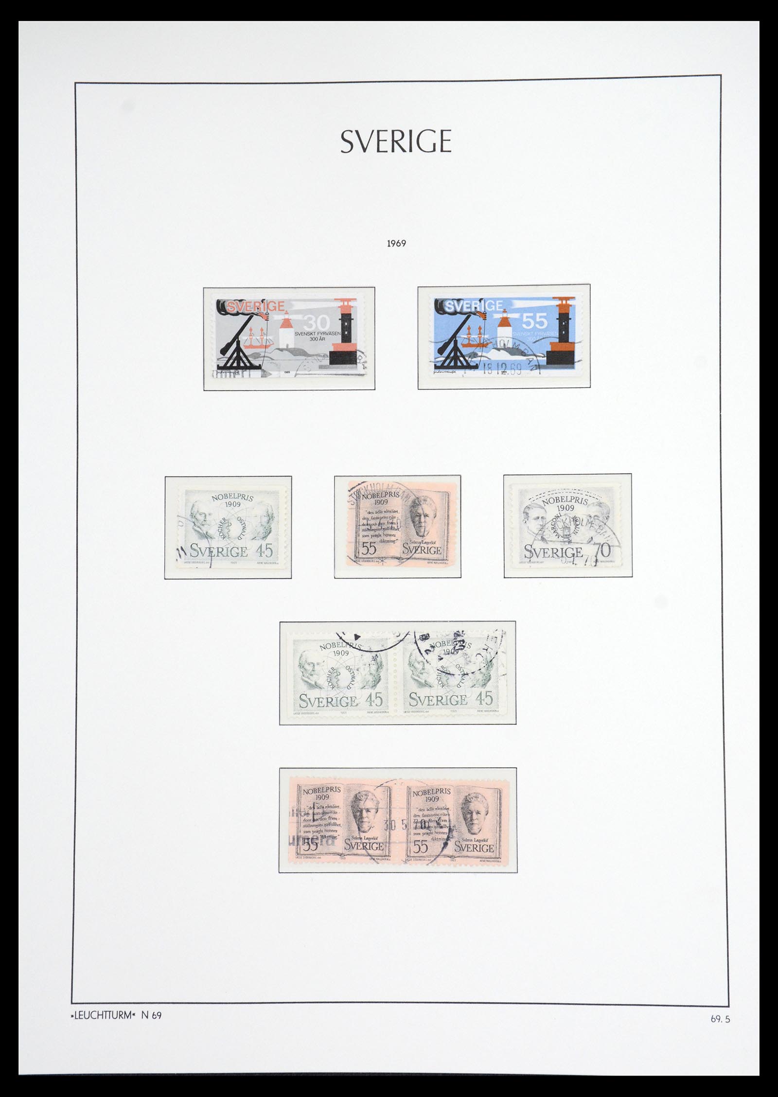 36581 087 - Postzegelverzameling 36581 Sweden complete collection 1855-1990.