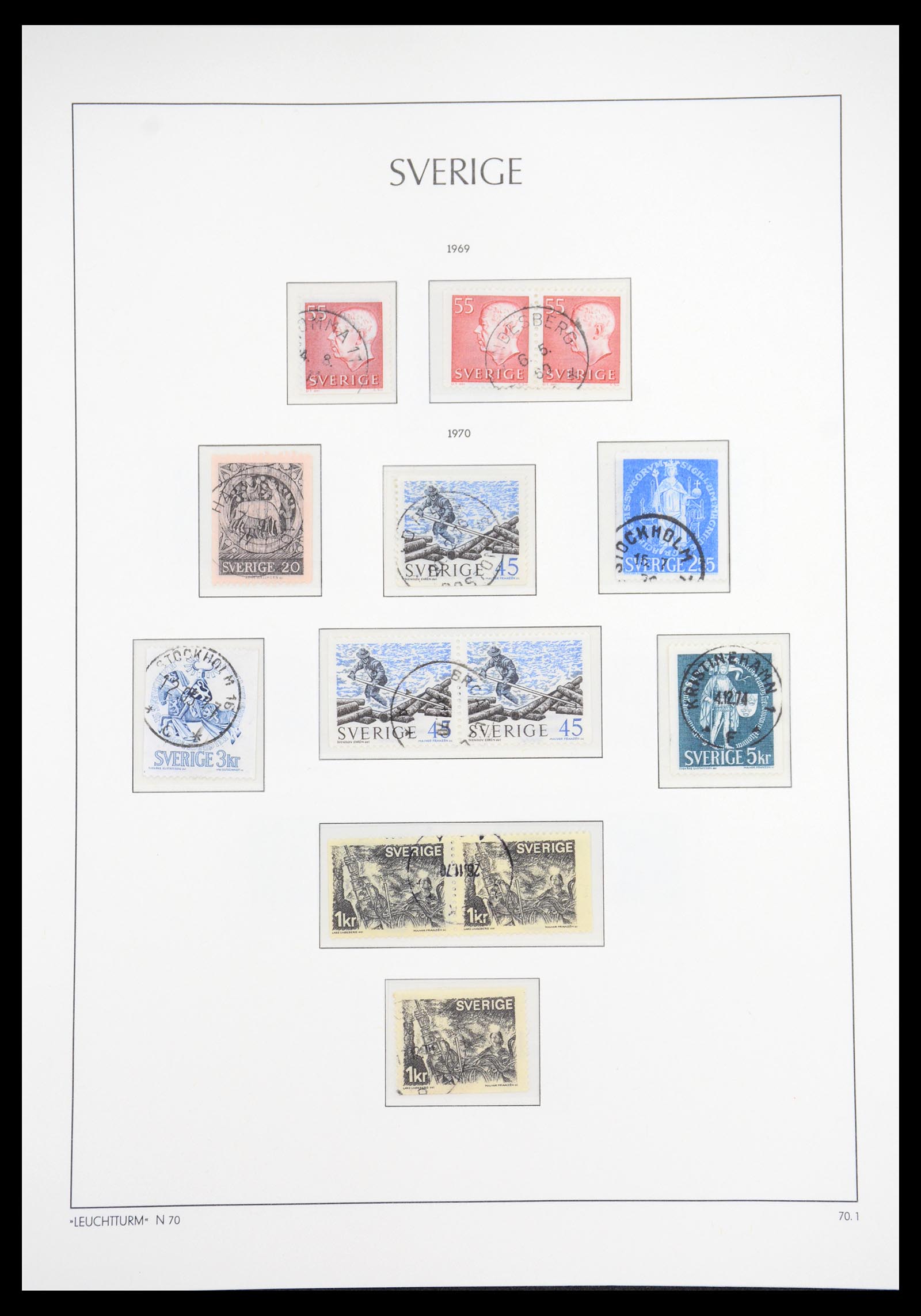 36581 088 - Postzegelverzameling 36581 Sweden complete collection 1855-1990.