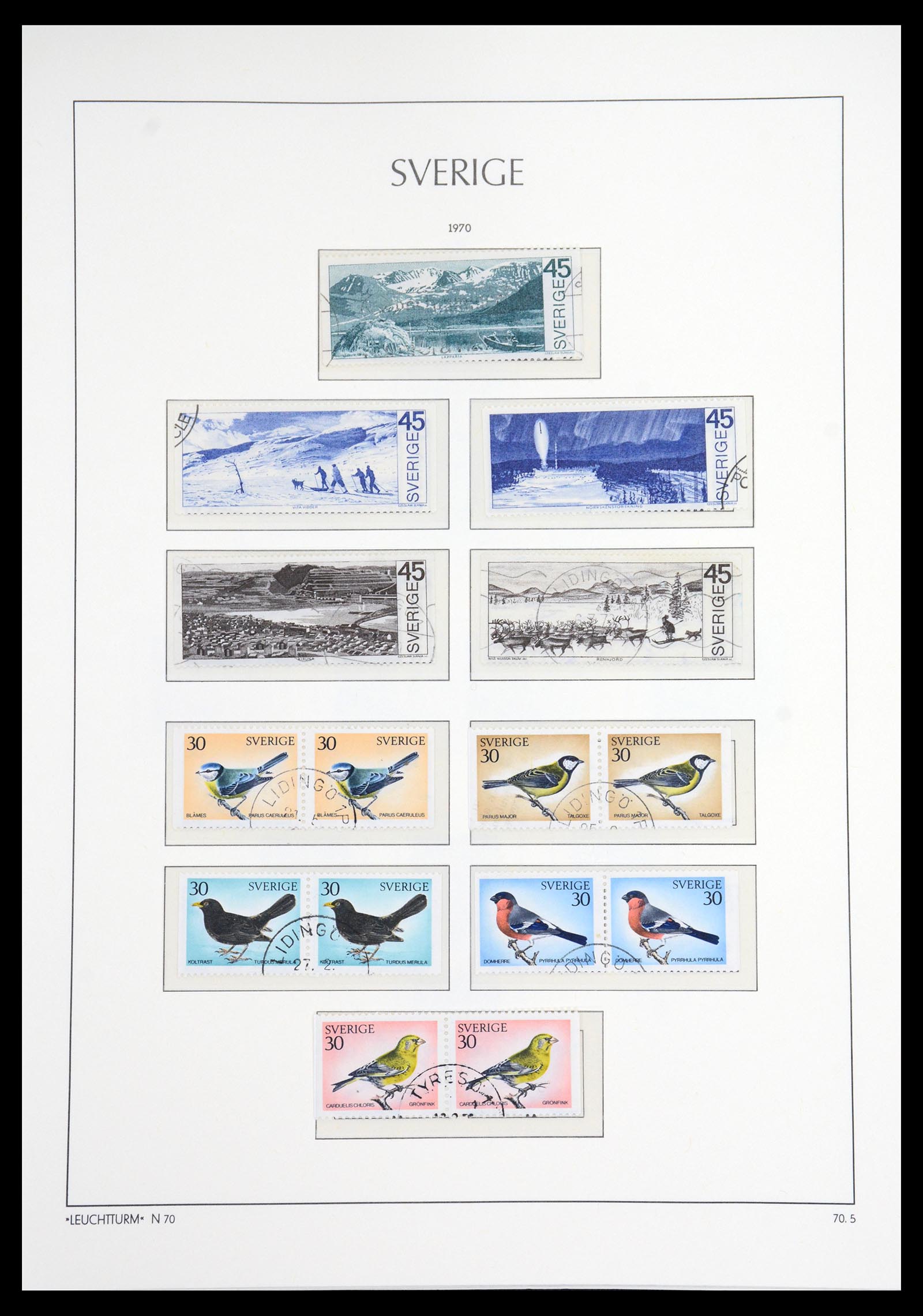 36581 092 - Postzegelverzameling 36581 Sweden complete collection 1855-1990.