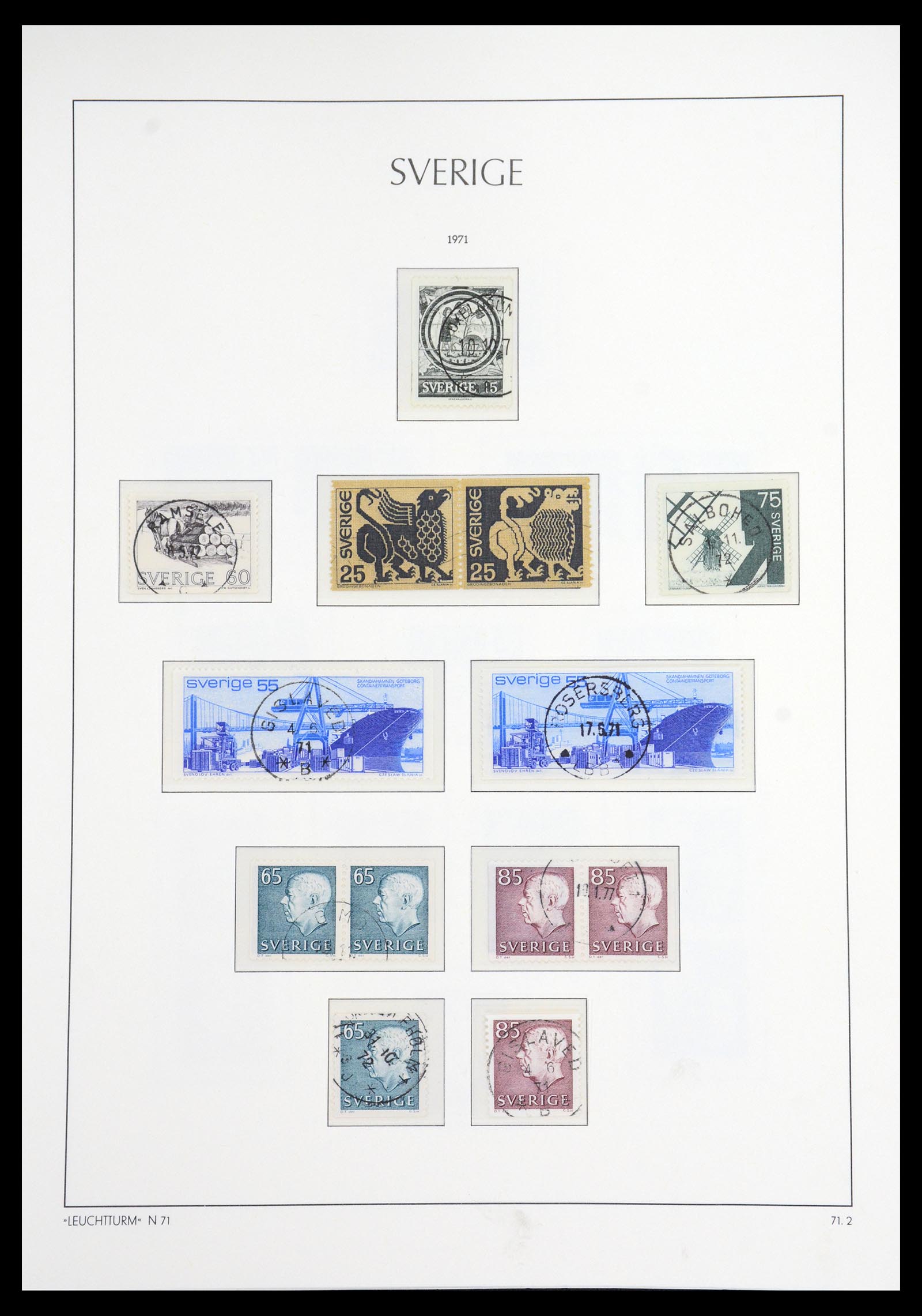36581 094 - Postzegelverzameling 36581 Sweden complete collection 1855-1990.