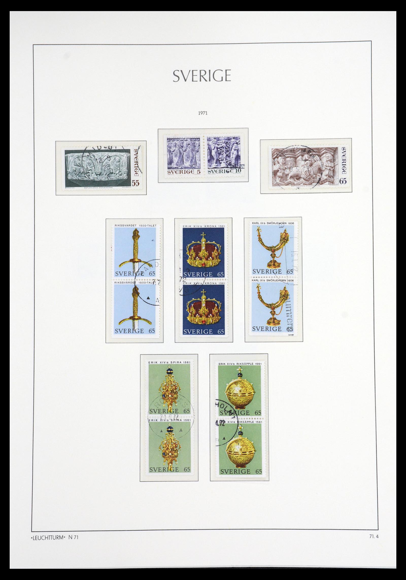 36581 096 - Postzegelverzameling 36581 Sweden complete collection 1855-1990.