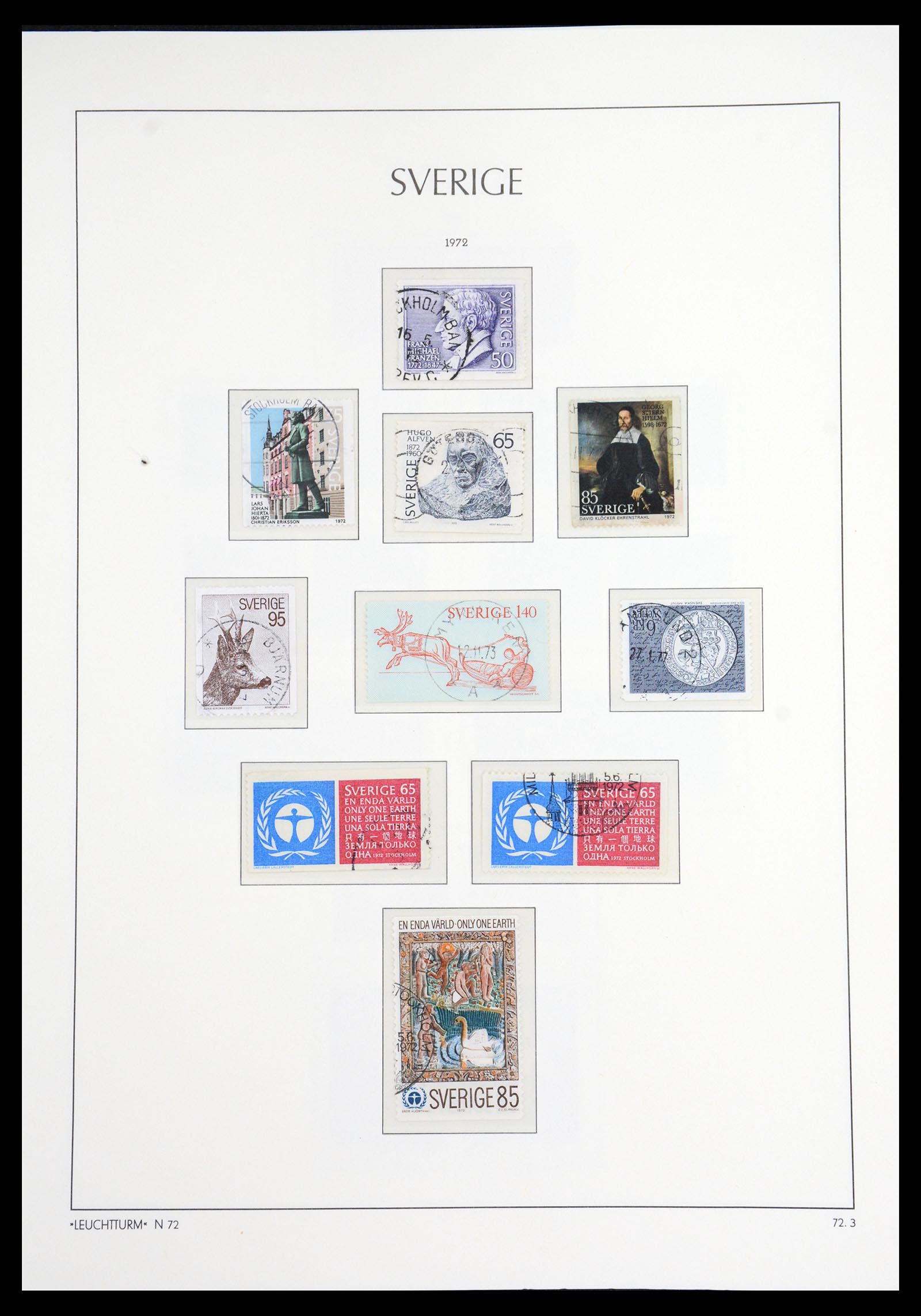 36581 100 - Postzegelverzameling 36581 Sweden complete collection 1855-1990.
