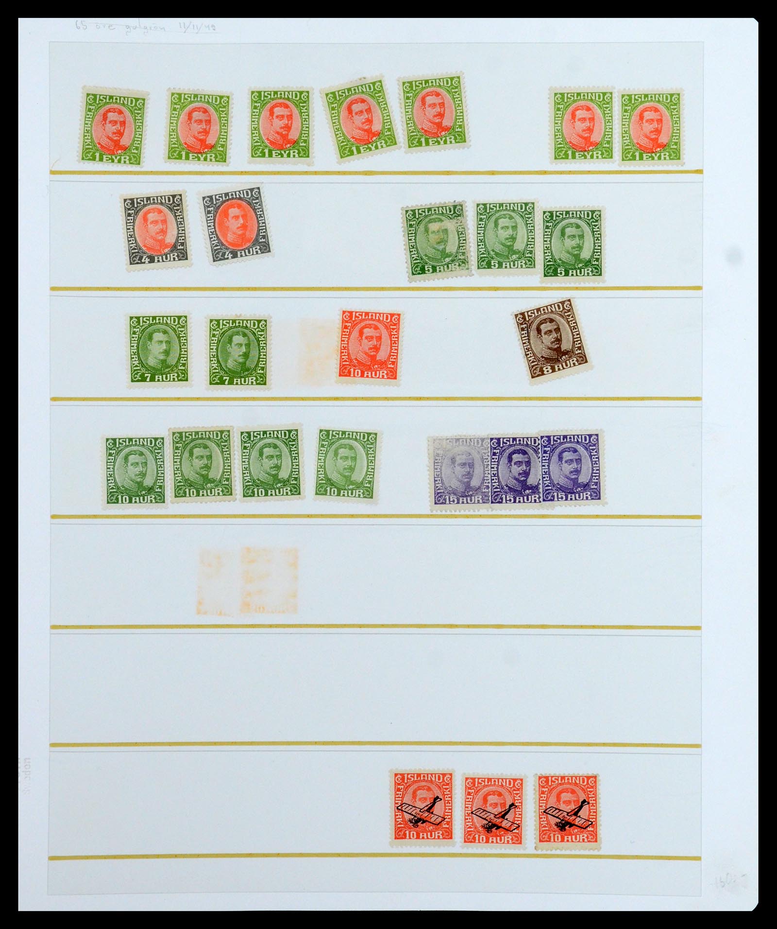 36587 004 - Postzegelverzameling 36587 IJsland 1882-1970.