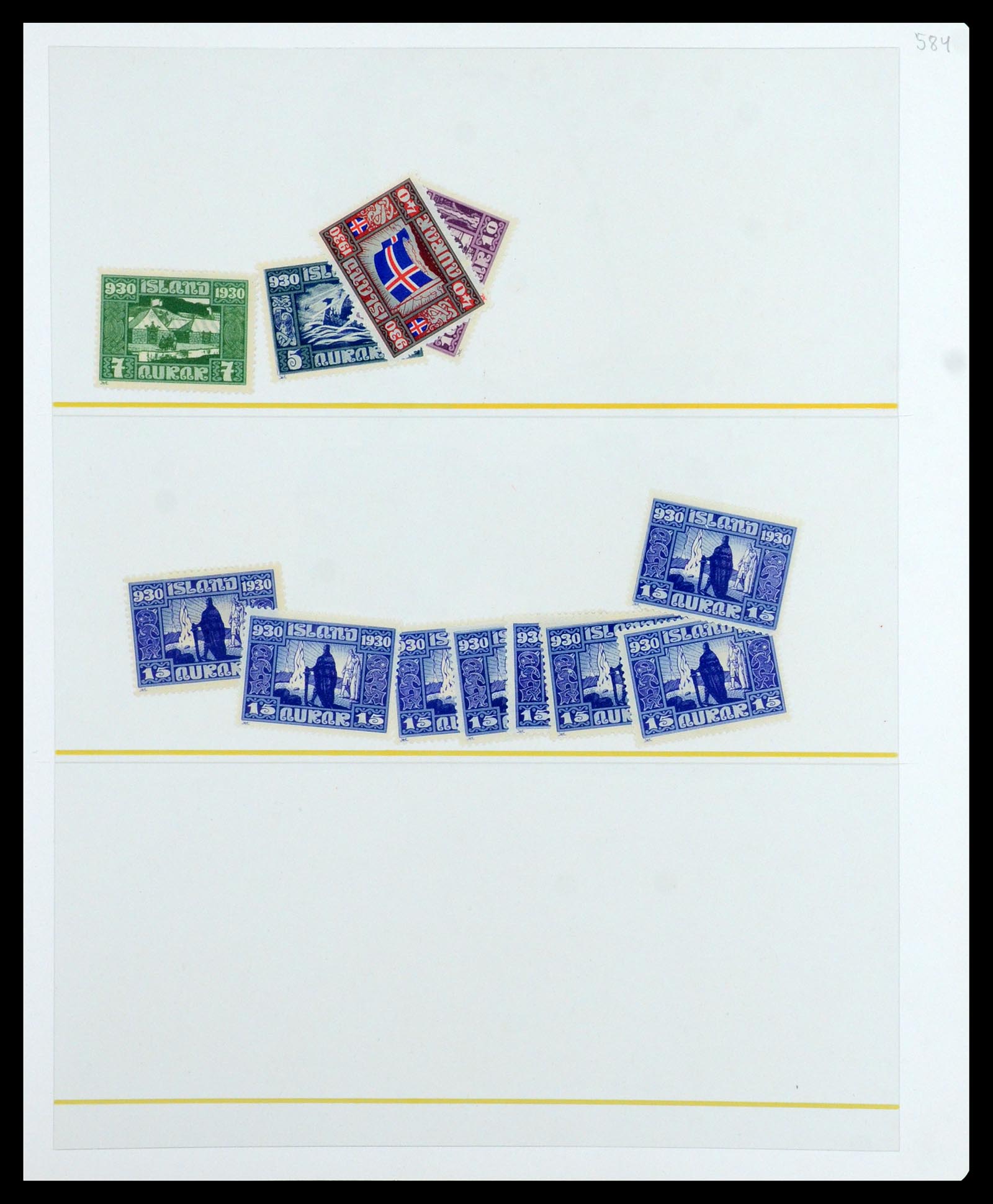 36587 005 - Postzegelverzameling 36587 IJsland 1882-1970.